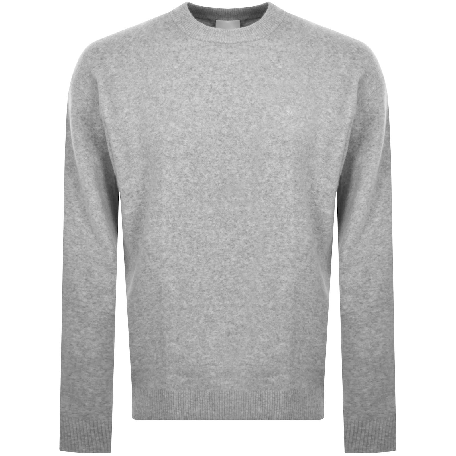 Calvin Klein Tech Stretch Wool Jumper Grey In Grey