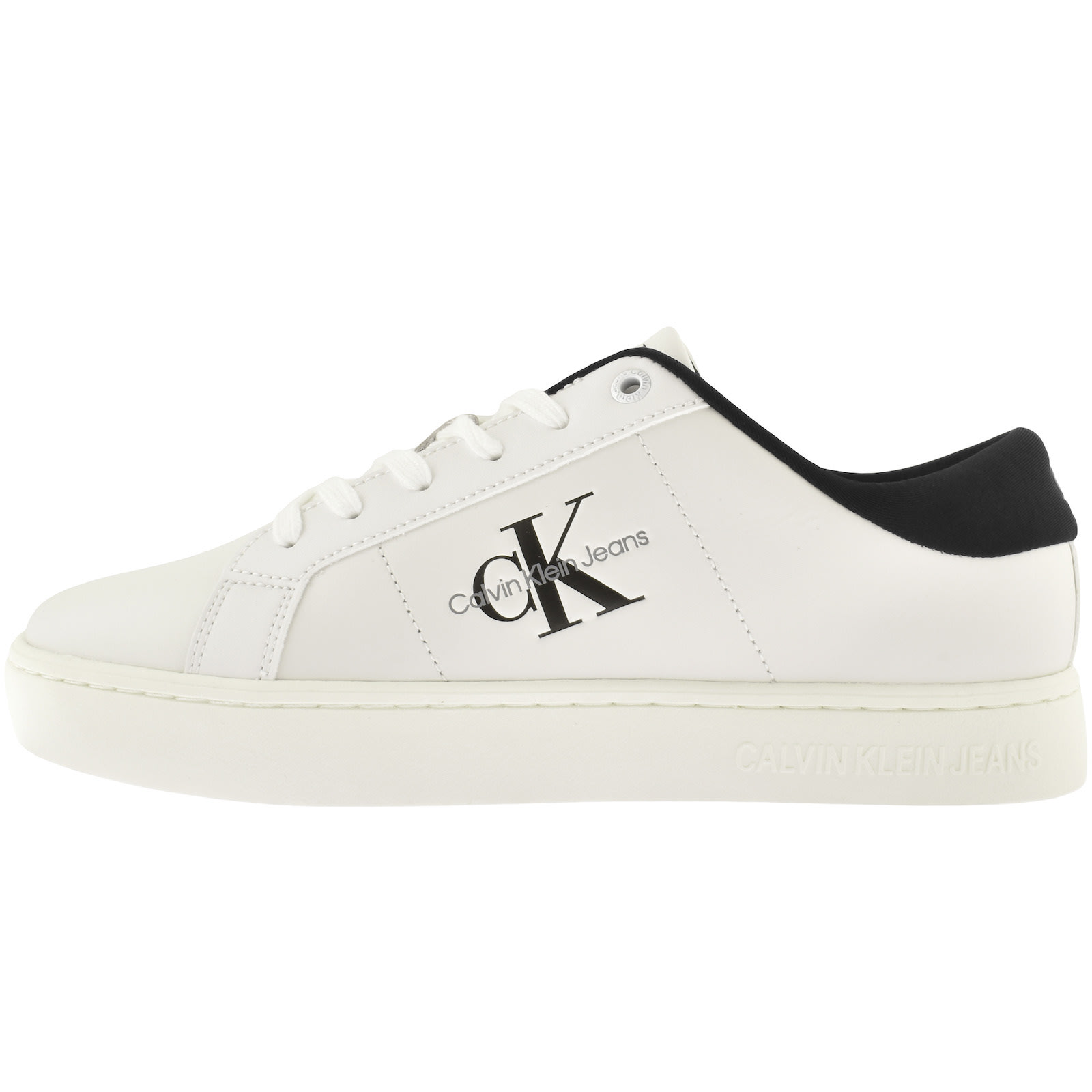 Shop Calvin Klein Jeans Classic Cupsole Trainers White