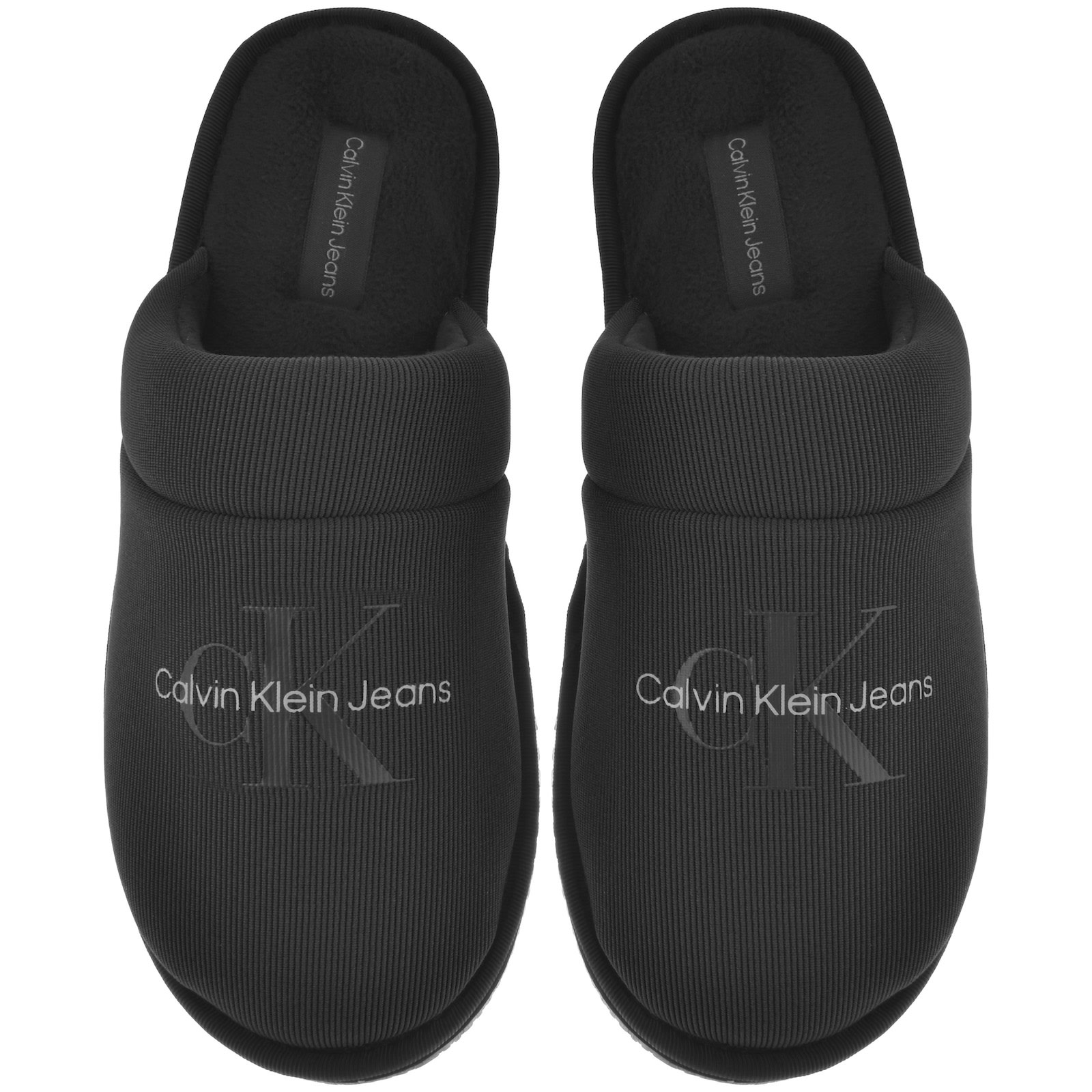 Shop Calvin Klein Jeans Slippers Black