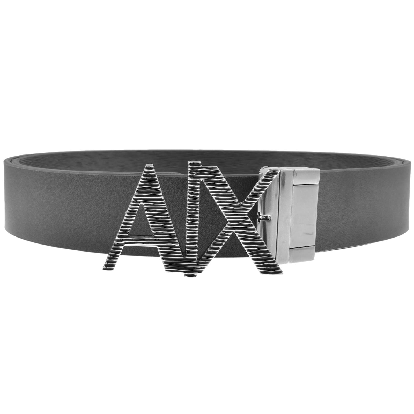 Shop Armani Exchange Reversible Belt Black