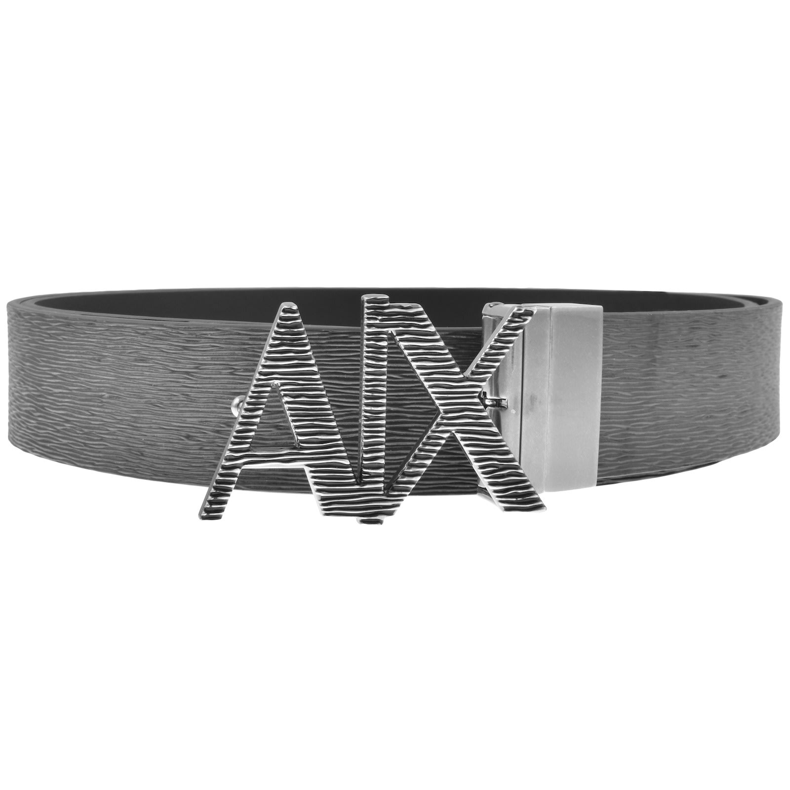 Shop Armani Exchange Reversible Belt Black