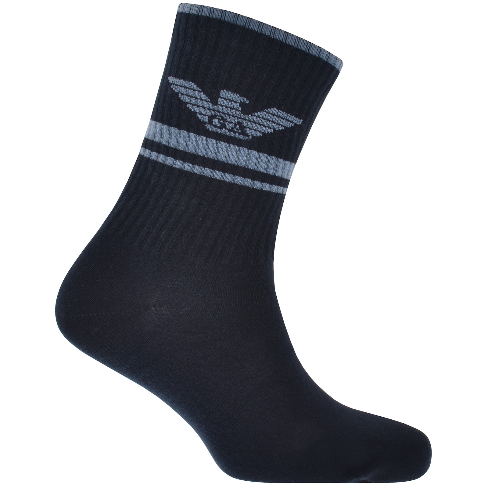 Shop Armani Collezioni Emporio Armani 3 Pack Socks In Navy