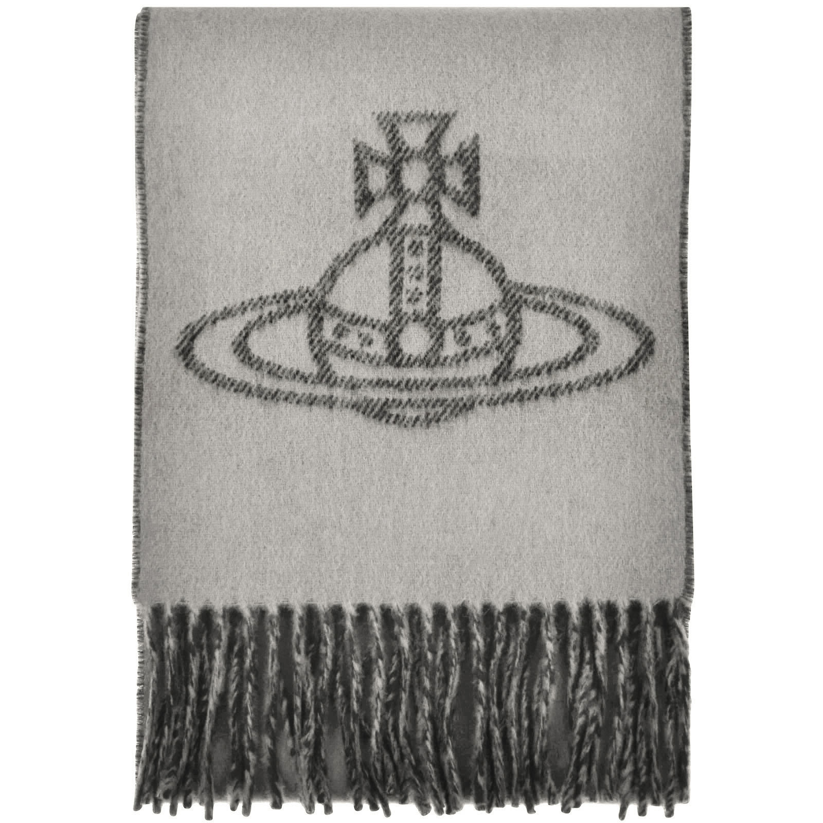 Shop Vivienne Westwood Logo Scarf Black