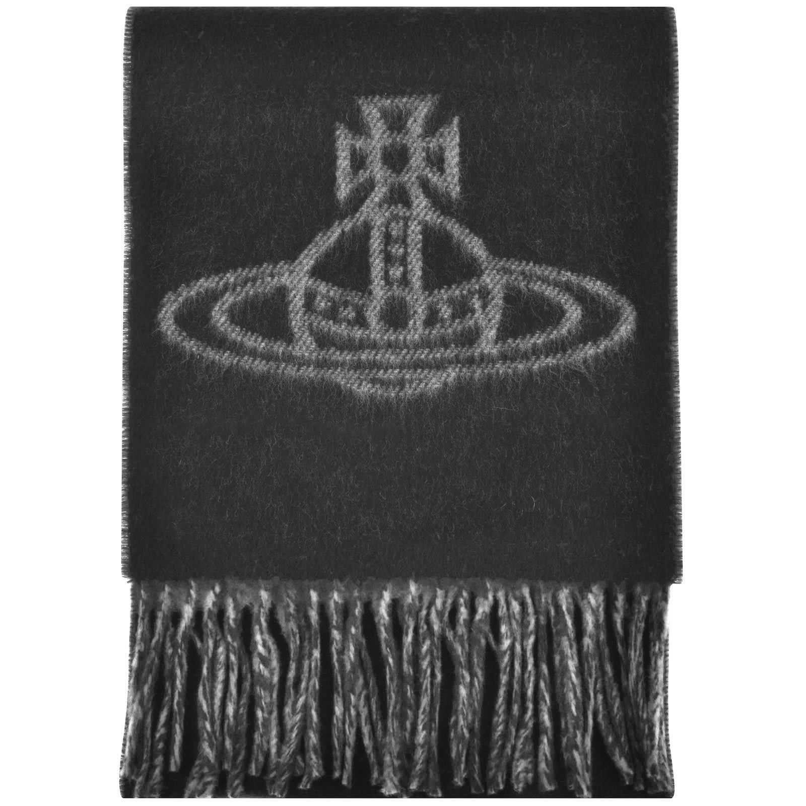 Shop Vivienne Westwood Logo Scarf Black