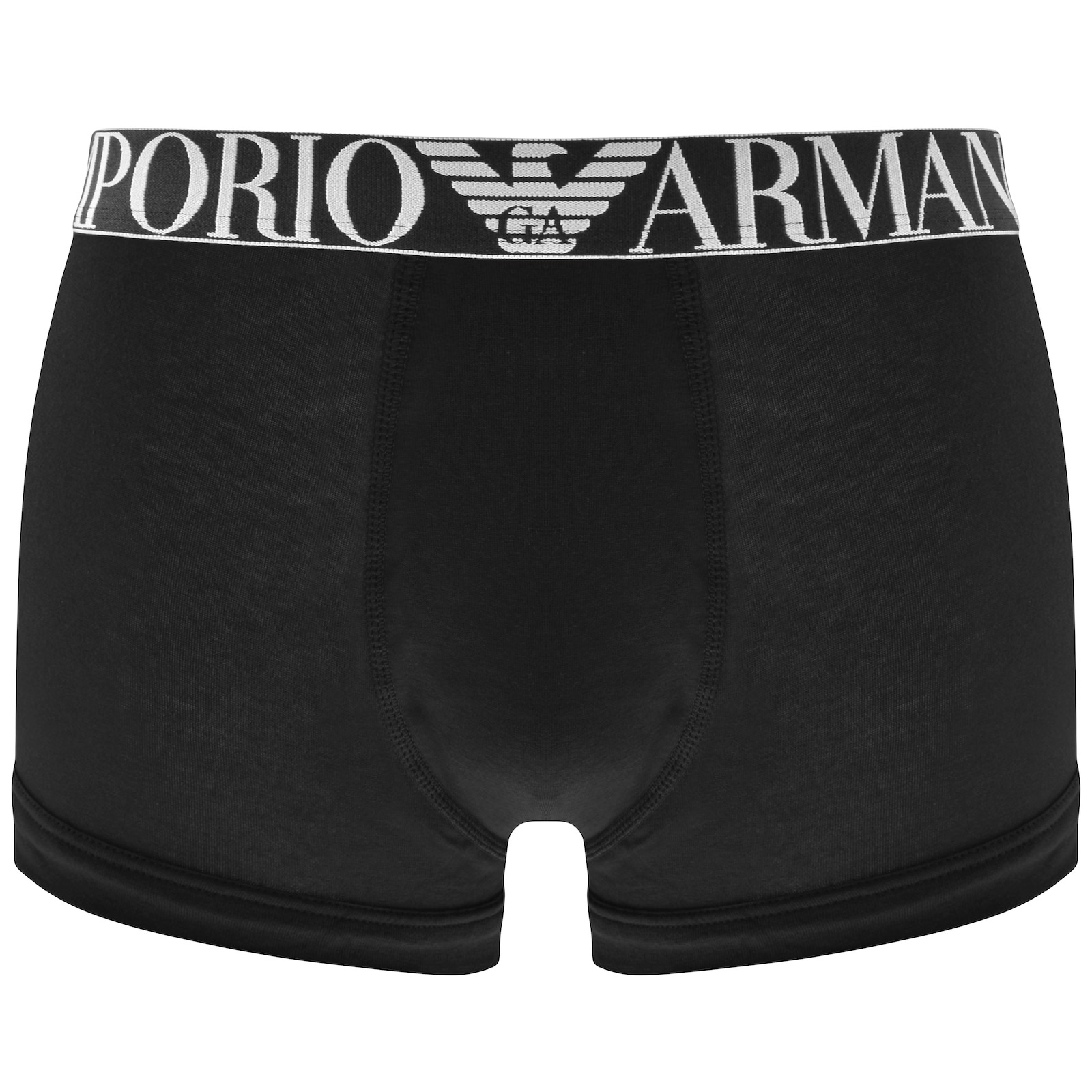 Shop Armani Collezioni Emporio Armani Underwear 3 Pack Trunks Black