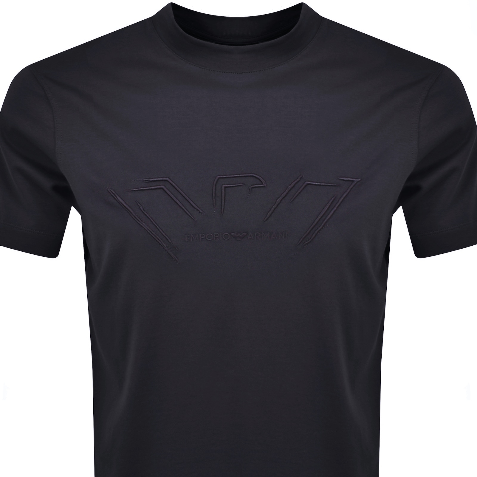 Shop Armani Collezioni Emporio Armani Logo T Shirt Navy