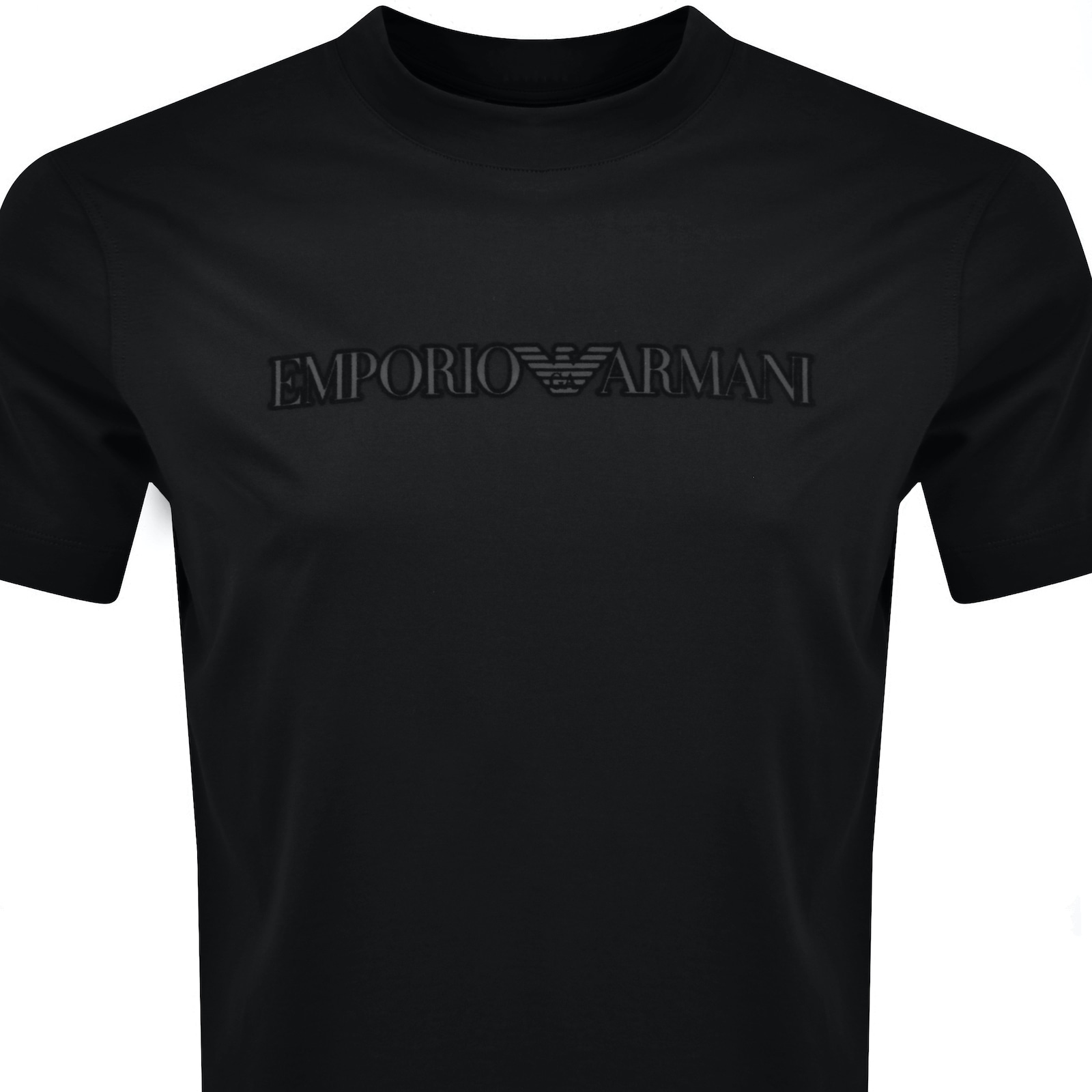 Shop Armani Collezioni Emporio Armani Logo T Shirt Black