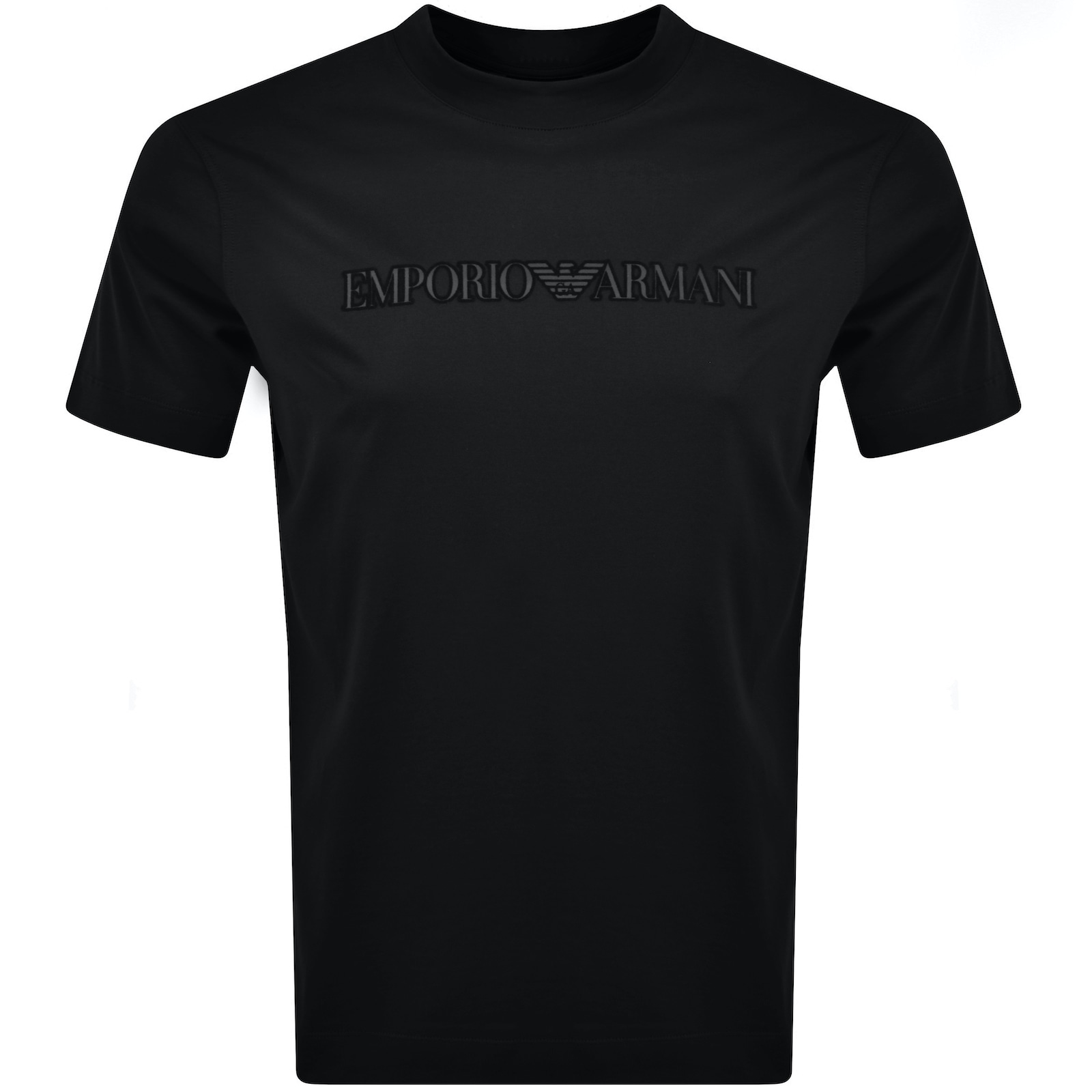 Shop Armani Collezioni Emporio Armani Logo T Shirt Black