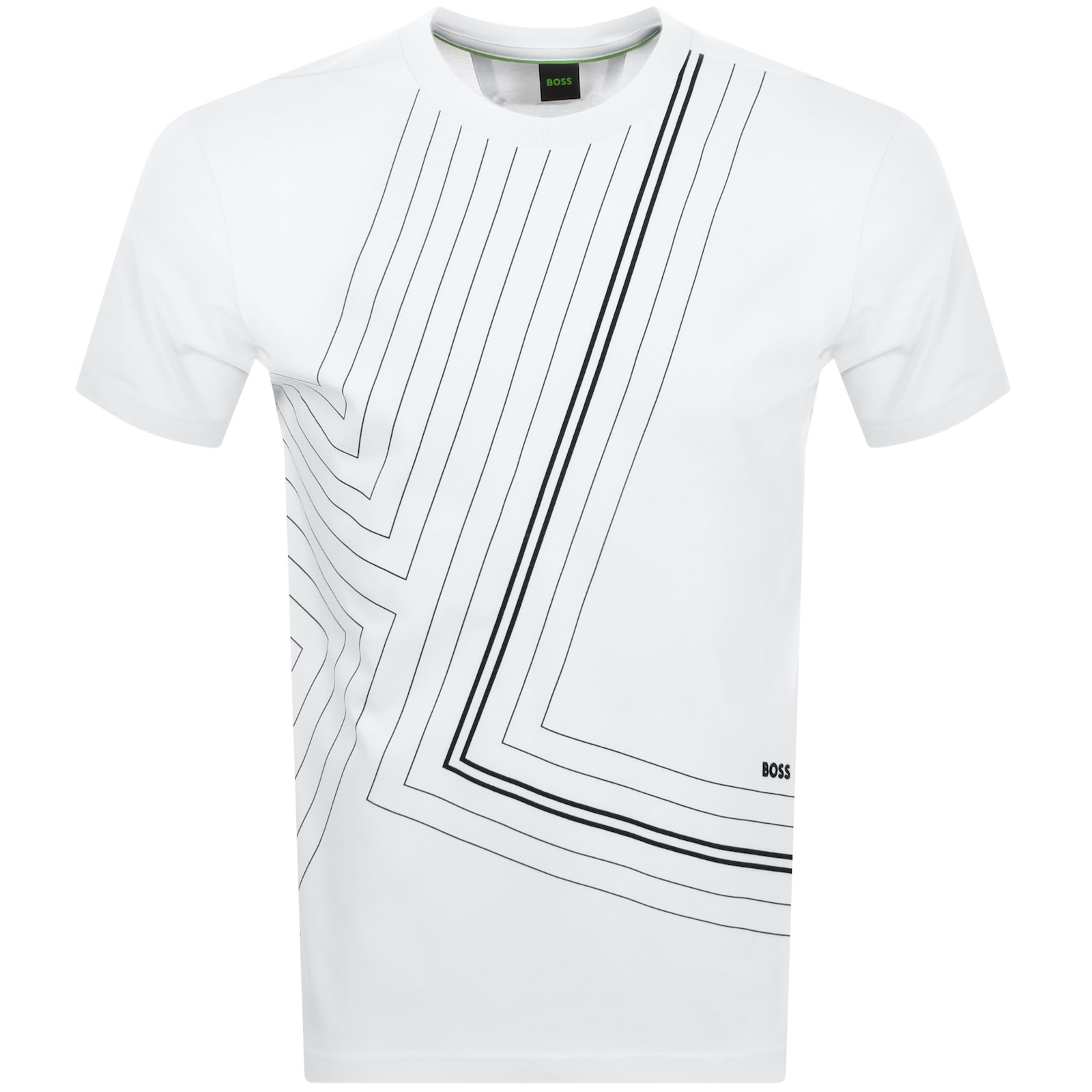 Shop Boss Athleisure Boss Tee 7 Luxury Cotton T Shirt White