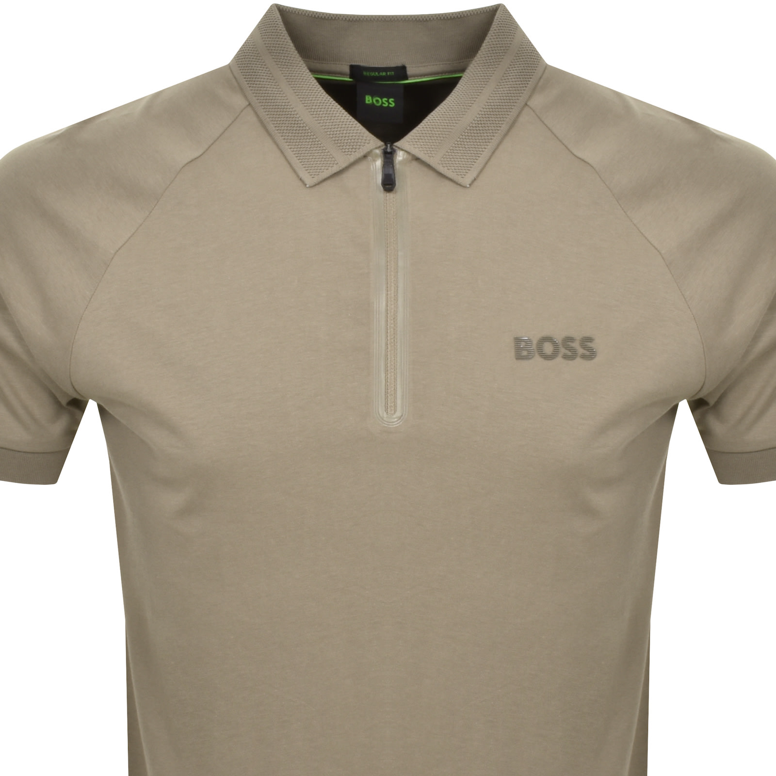 Shop Boss Athleisure Boss Philix Mirror Polo T Shirt Brown