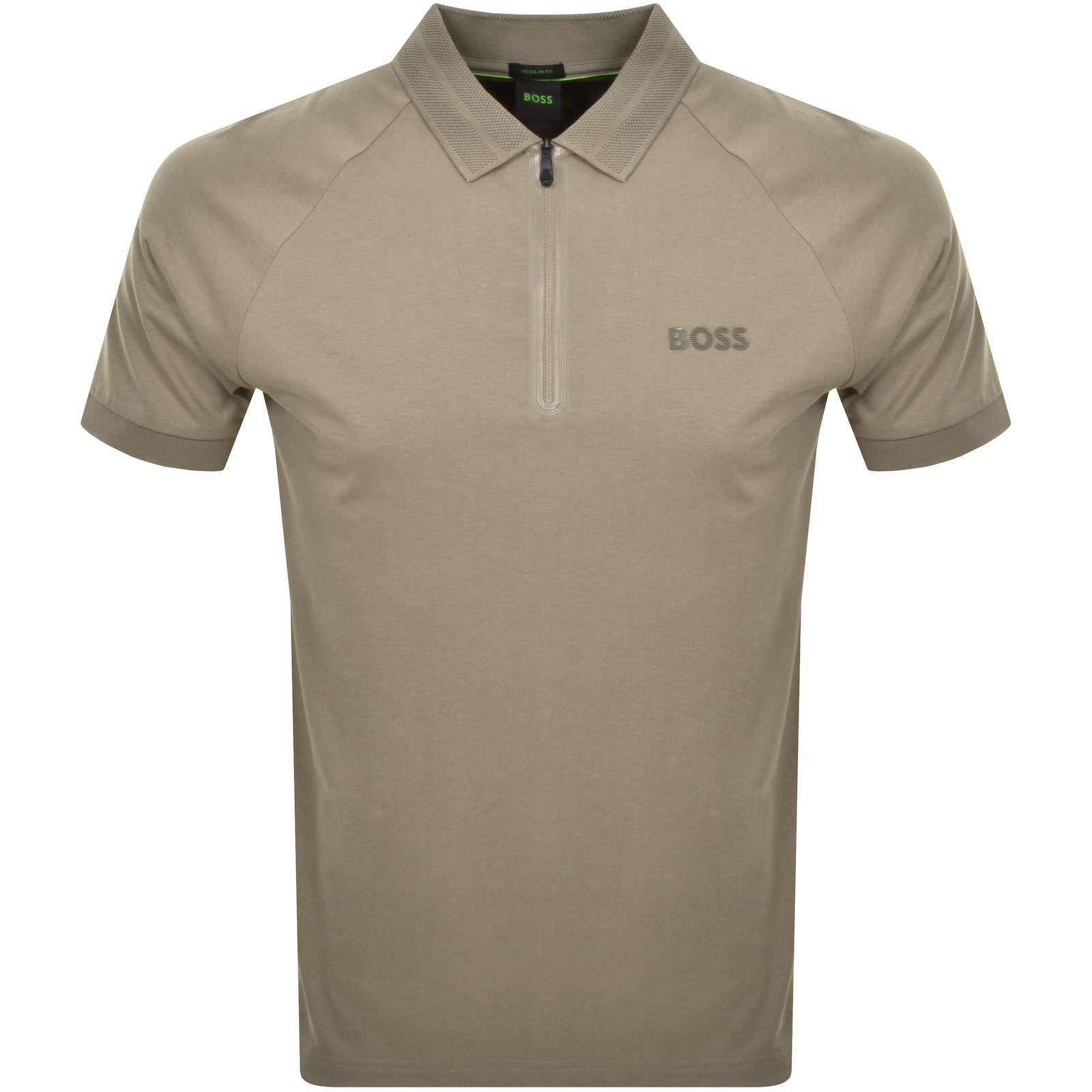 Shop Boss Athleisure Boss Philix Mirror Polo T Shirt Brown