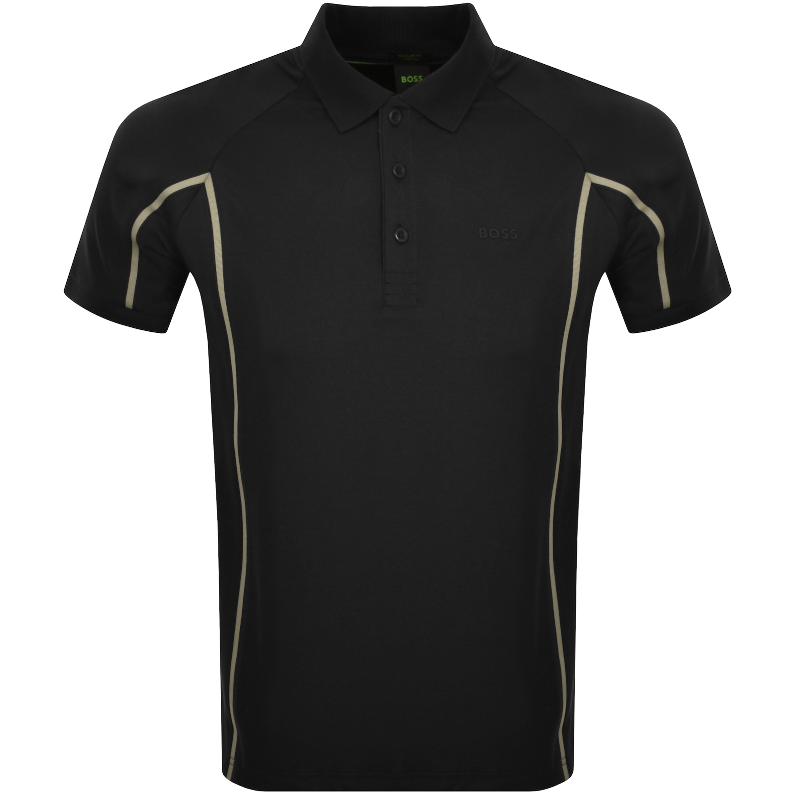 Shop Boss Athleisure Boss Paddy Tape Polo T Shirt Black