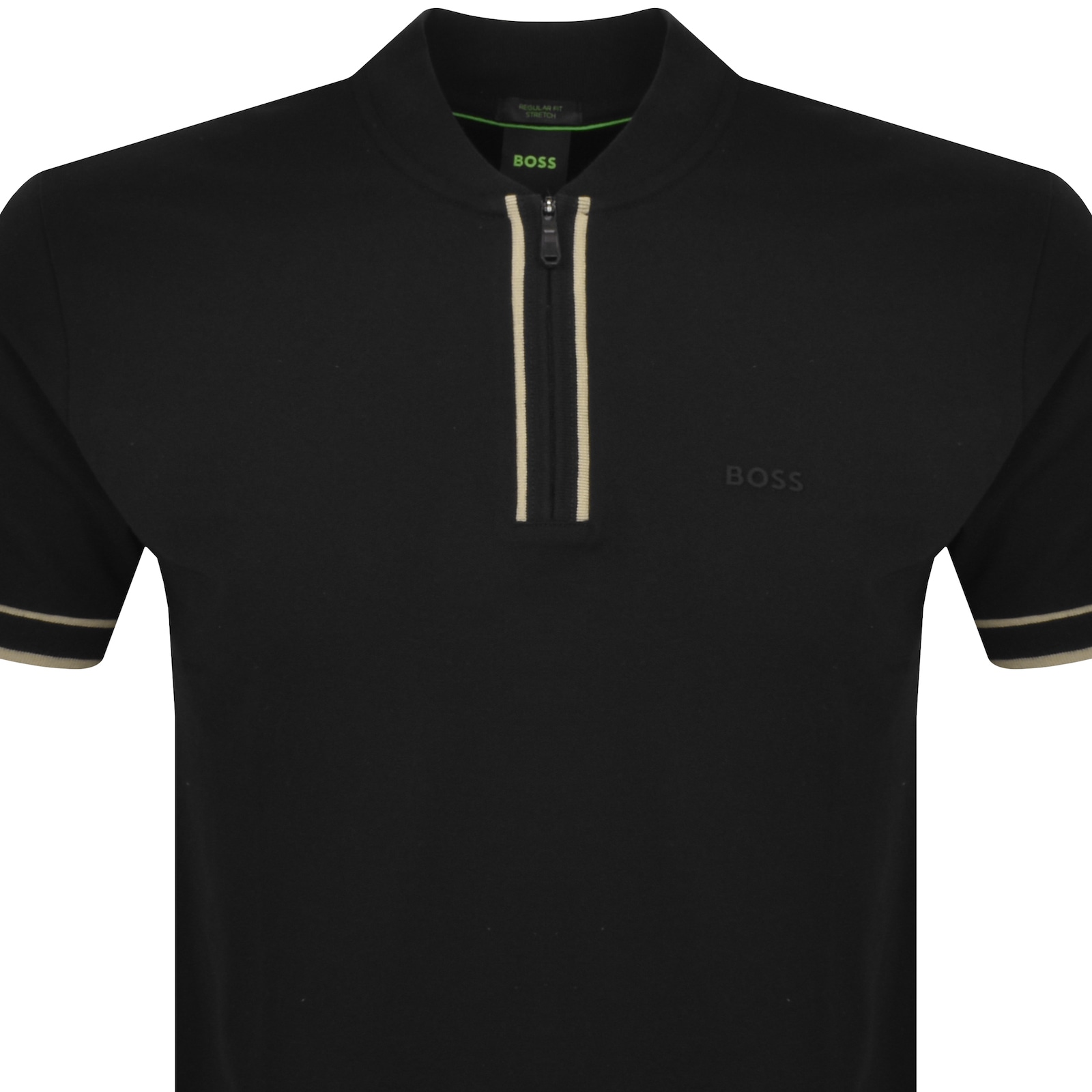 Shop Boss Athleisure Boss Pariq Polo T Shirt Black