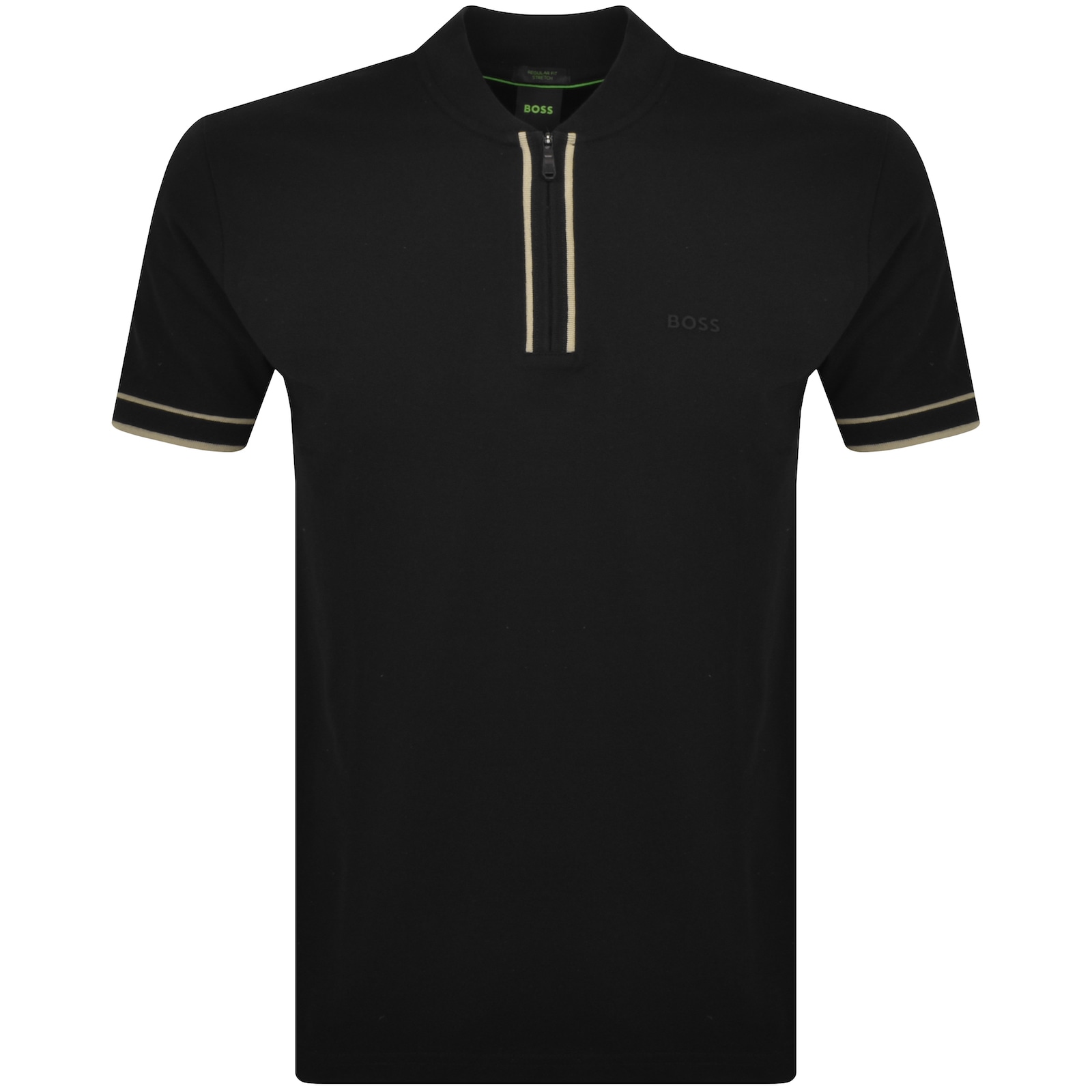 Shop Boss Athleisure Boss Pariq Polo T Shirt Black