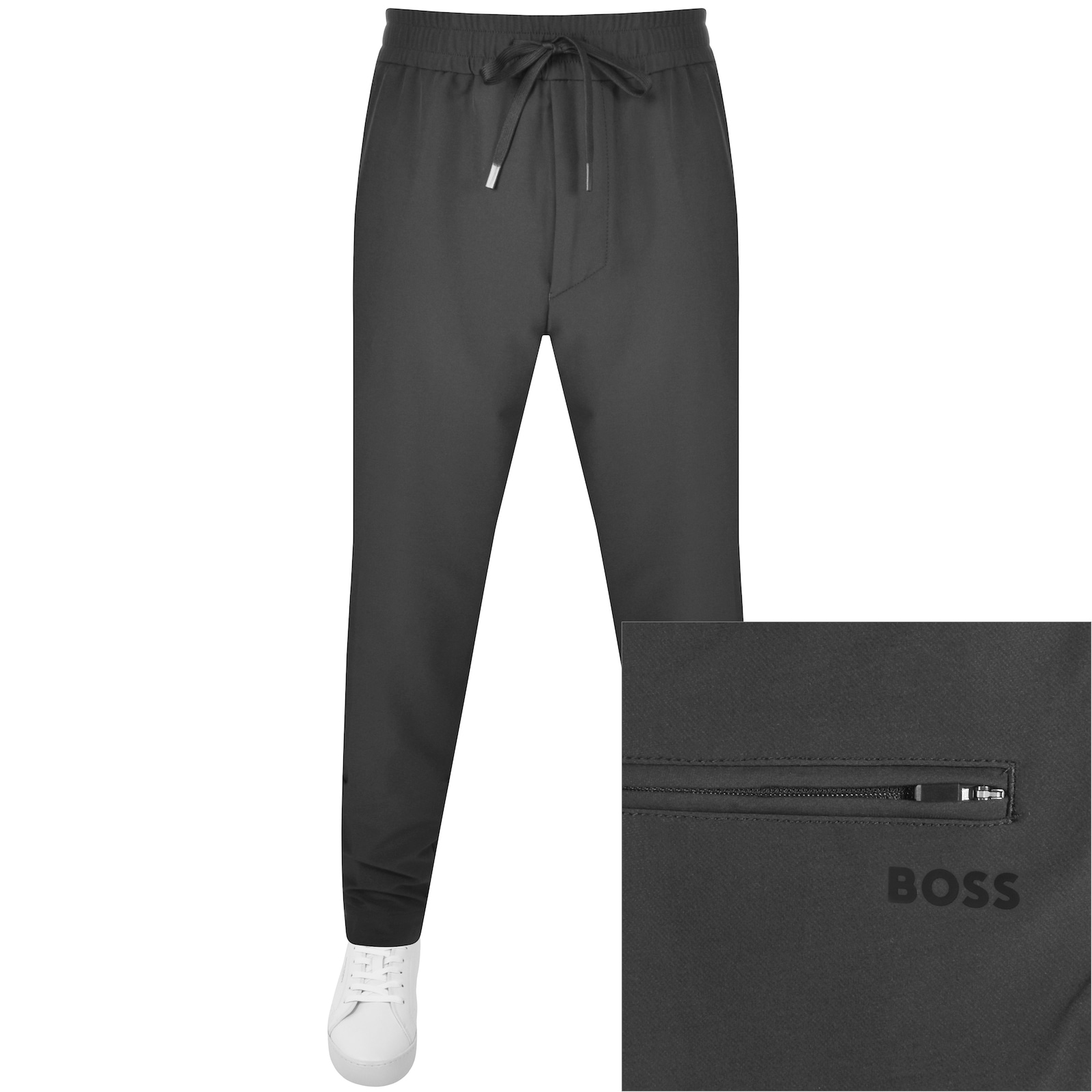 Shop Boss Athleisure Boss T Flex Trousers Grey