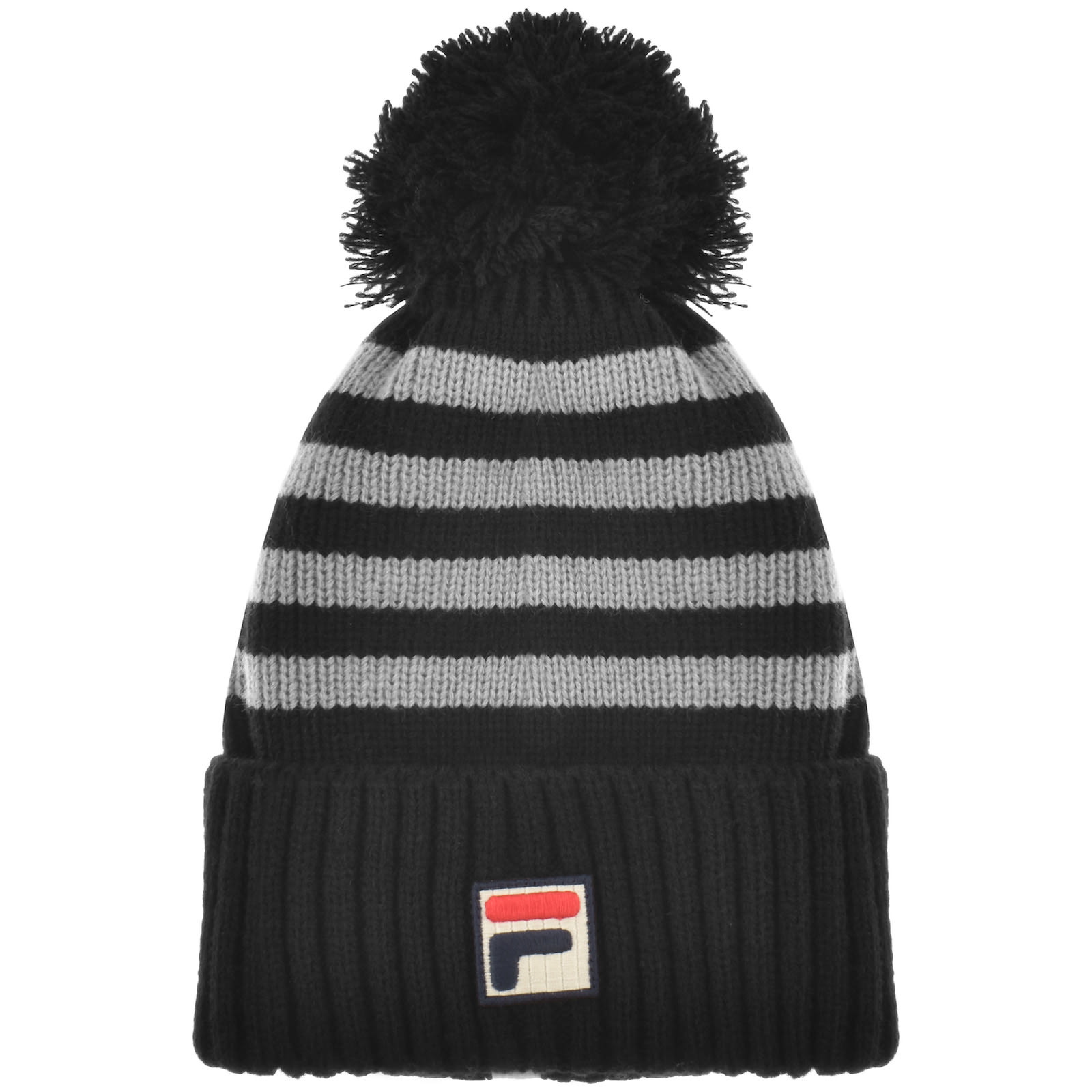 Shop Fila Vintage Markee Beanie Hat Black