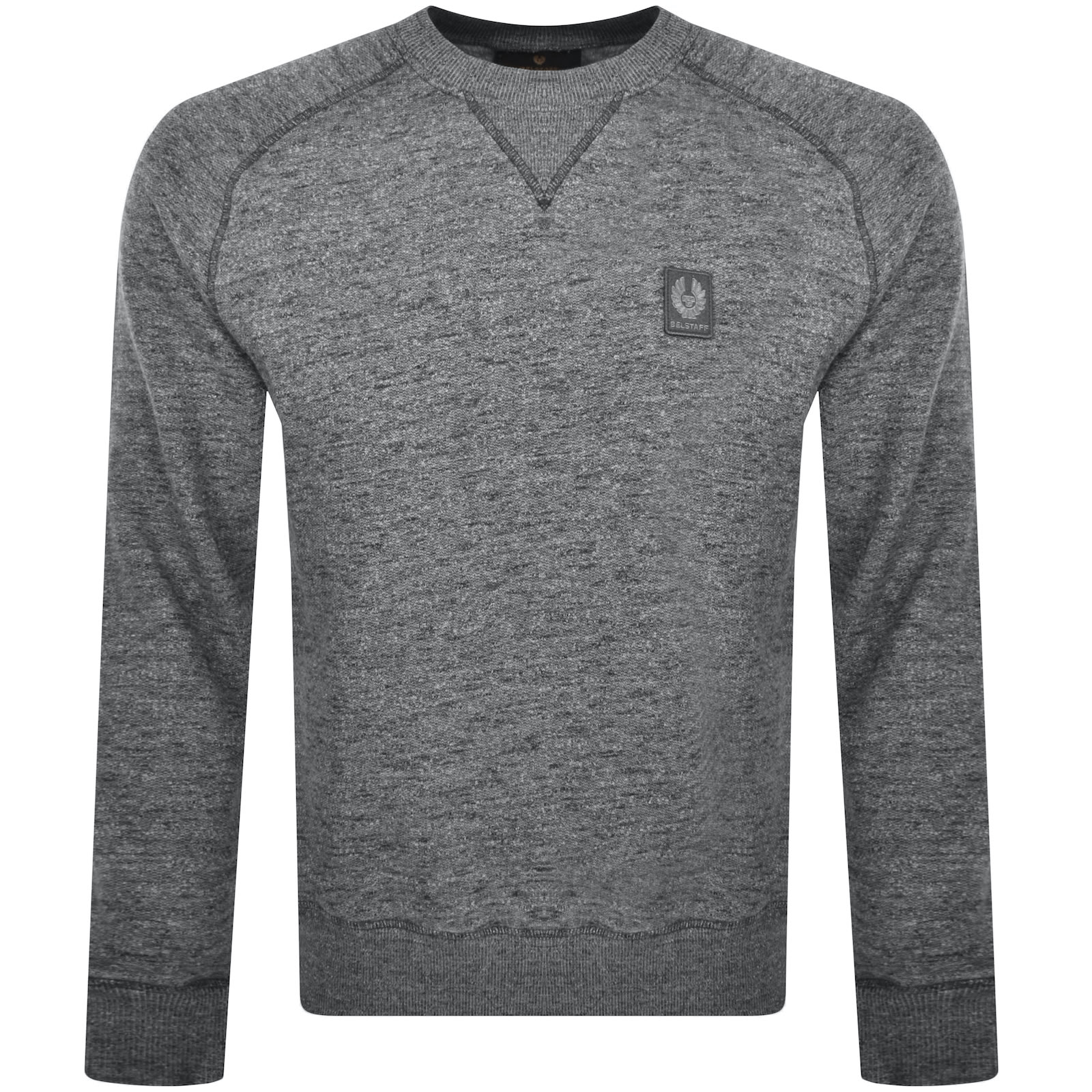 Shop Belstaff Assembly Crewneck Sweatshirt Grey