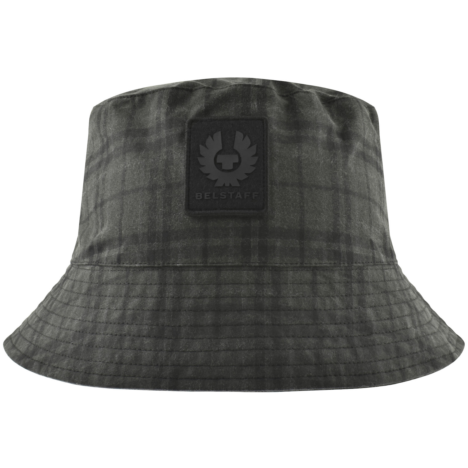 Shop Belstaff Logo Bucket Hat Grey