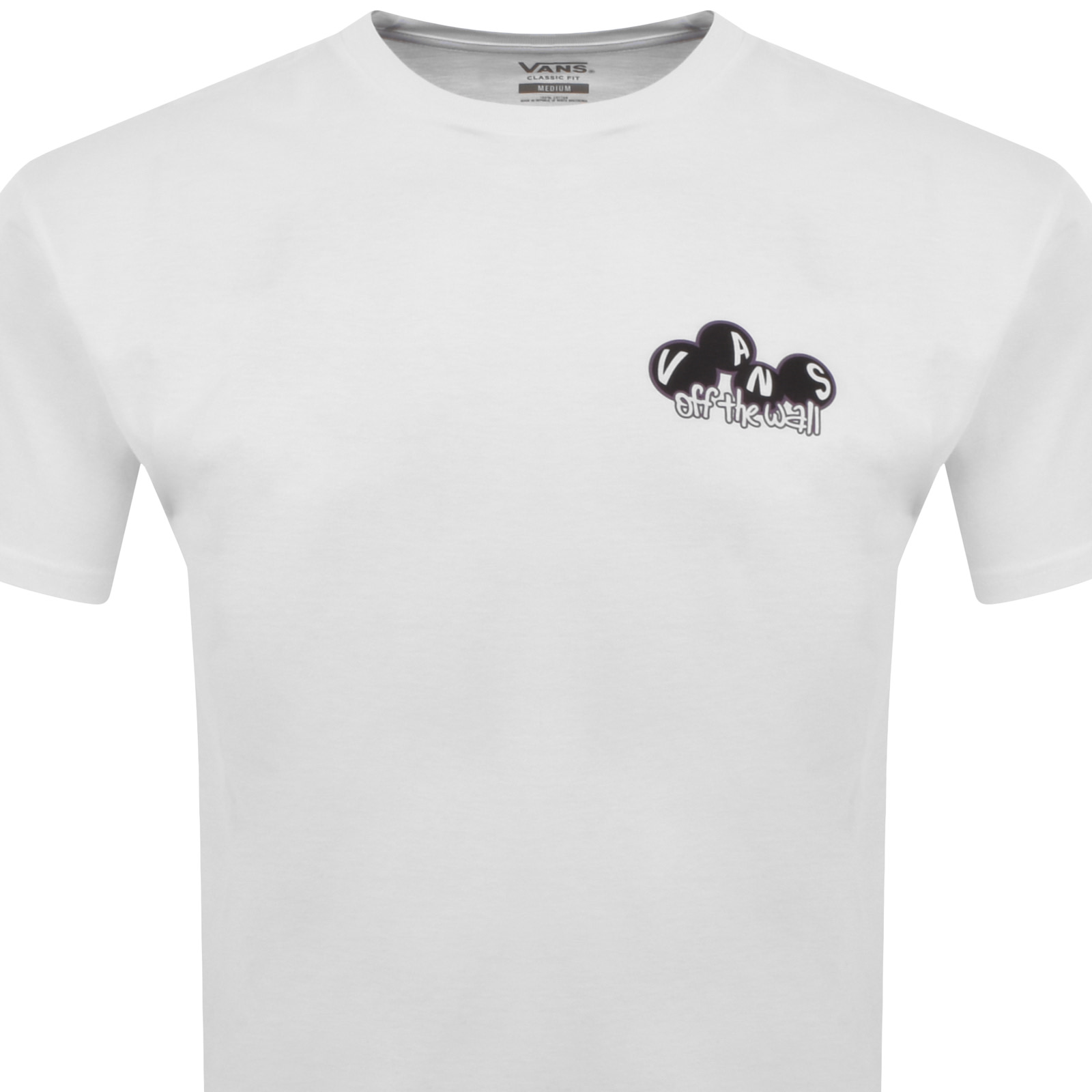 Shop Vans Classic Fit Scuttle Logo T Shirt White