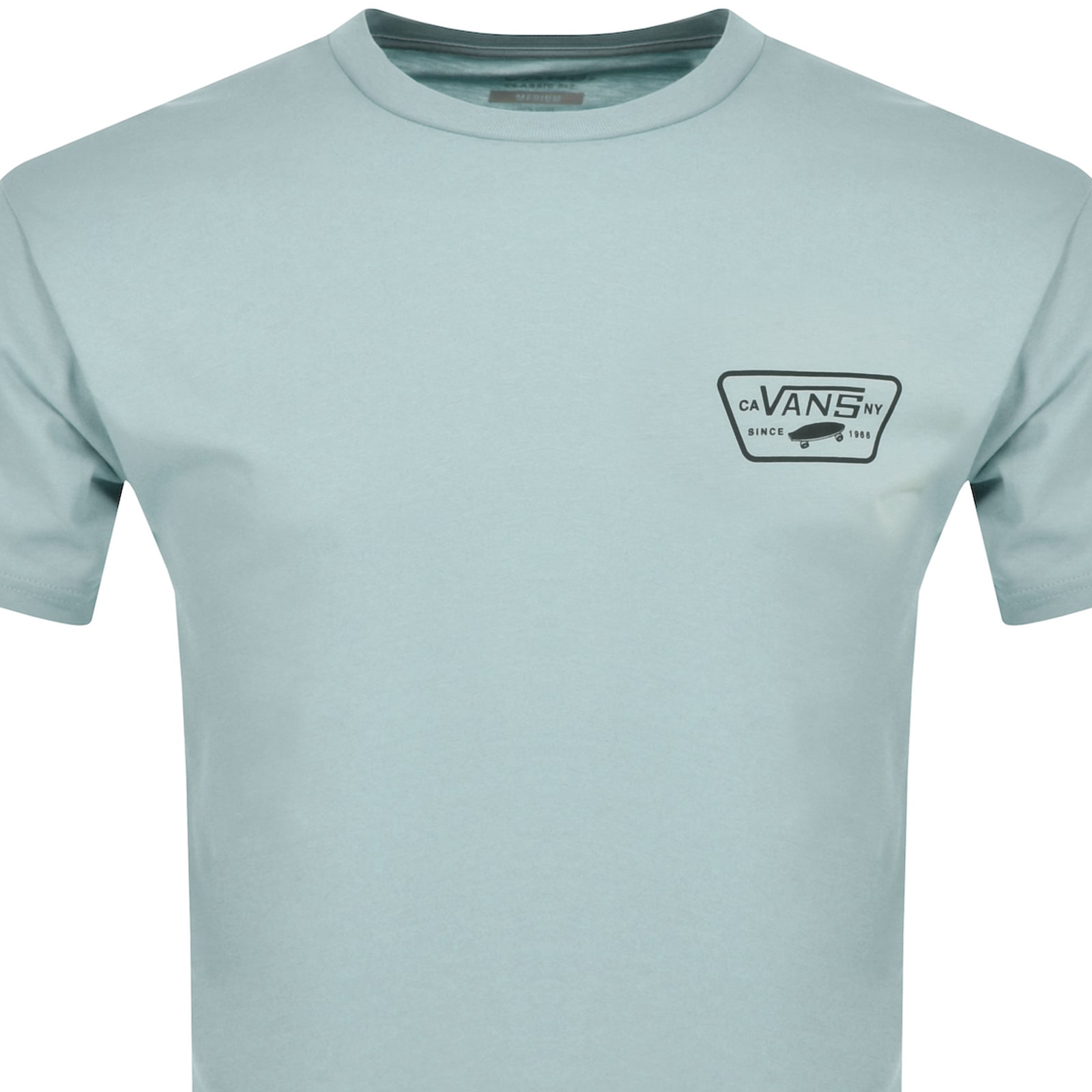 Shop Vans Classic Fit Full Patch Back Logo T Shirt Blue