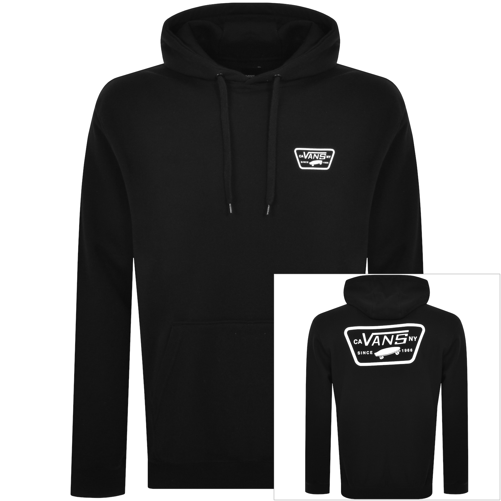 Shop Vans Full Patch Pullover Hoodie Black