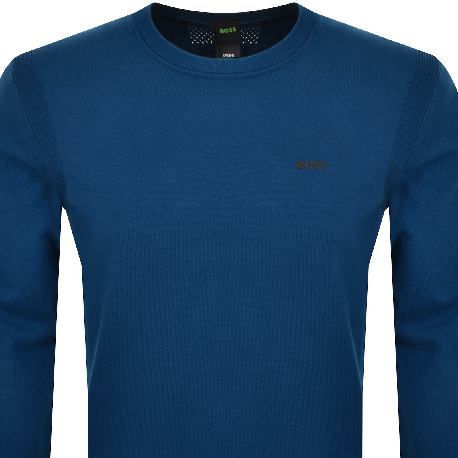 Shop Boss Athleisure Boss Ever X Knit Jumper Blue