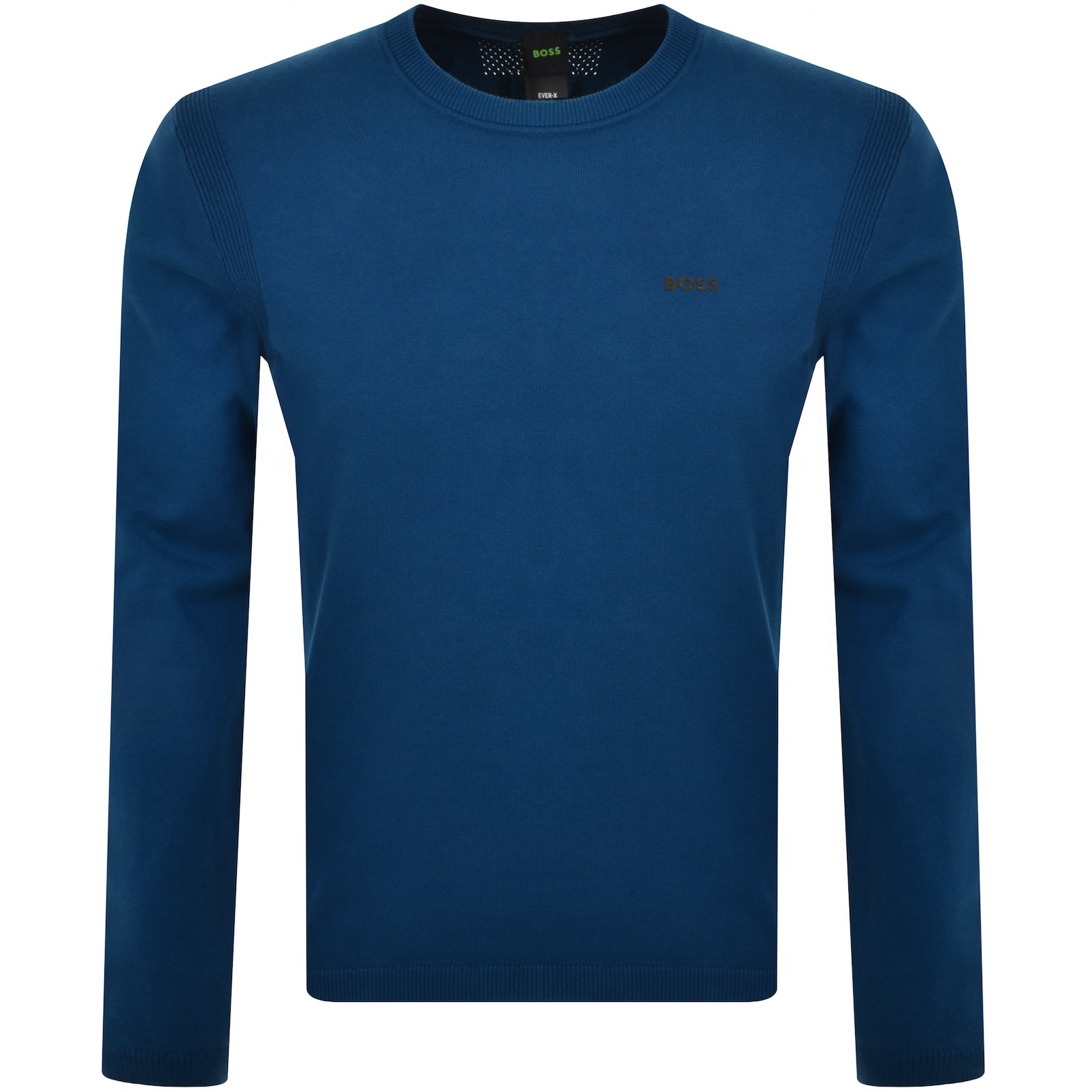 Shop Boss Athleisure Boss Ever X Knit Jumper Blue