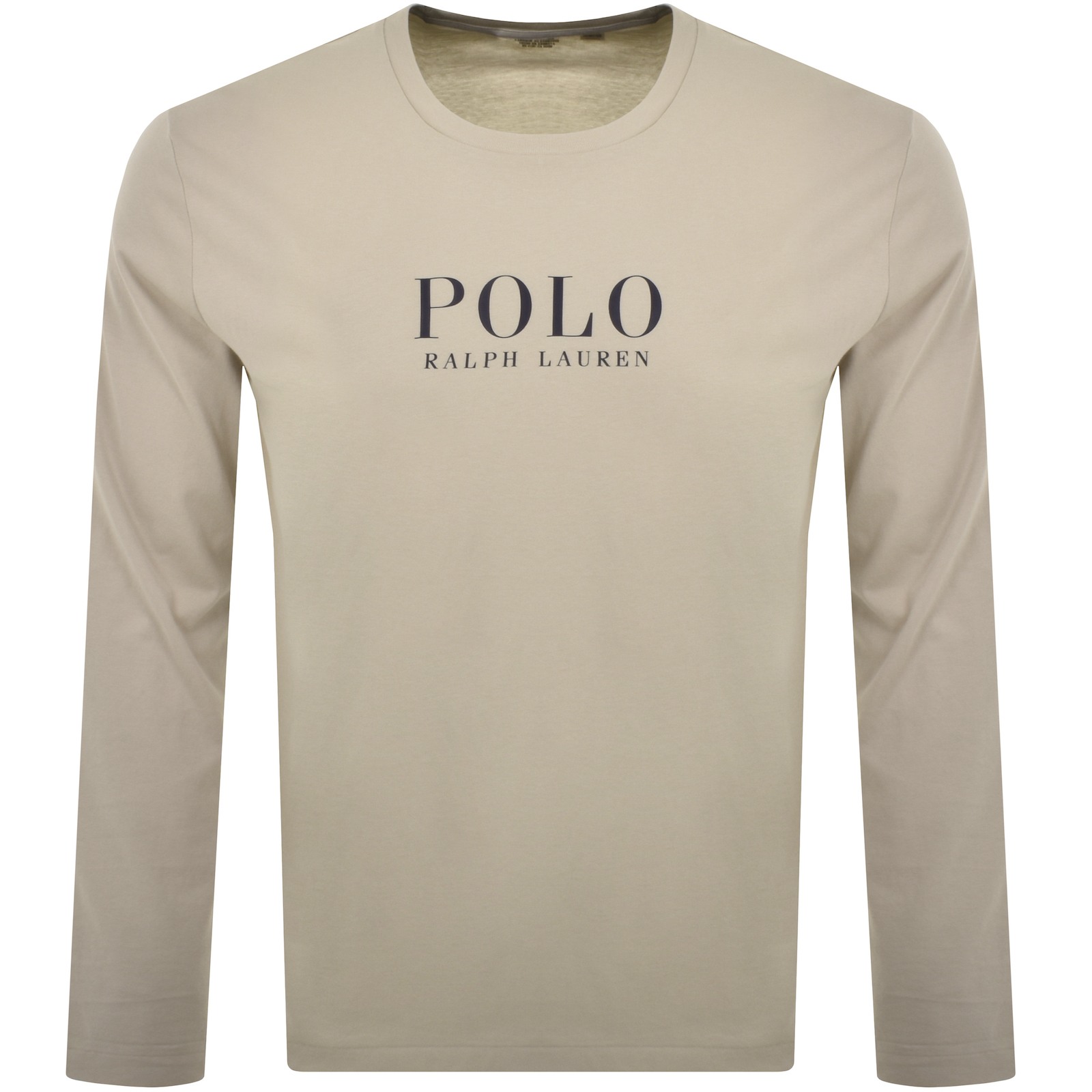 Shop Ralph Lauren Lounge Long Sleeve T Shirt Grey