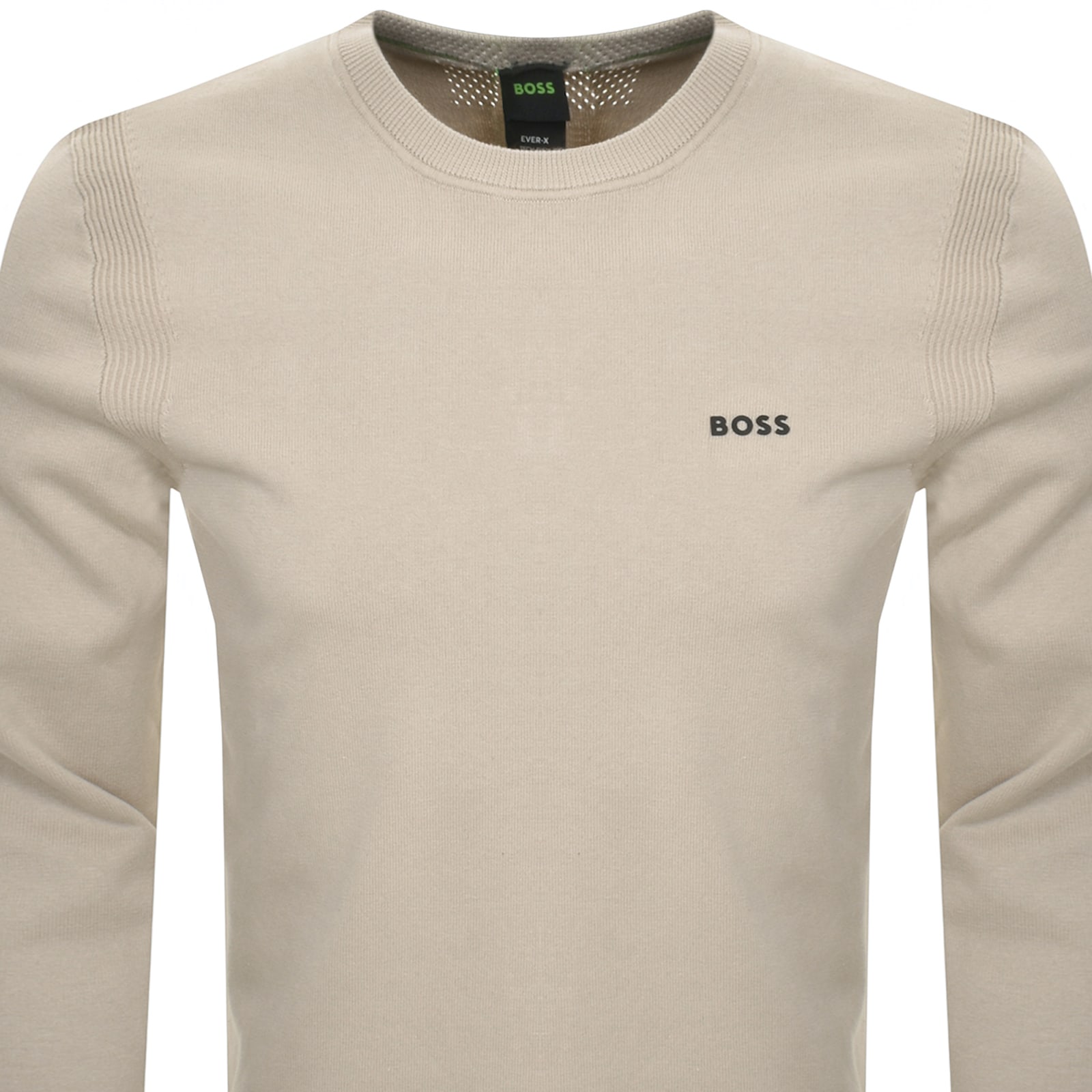 Shop Boss Athleisure Boss Ever X Knit Jumper Beige