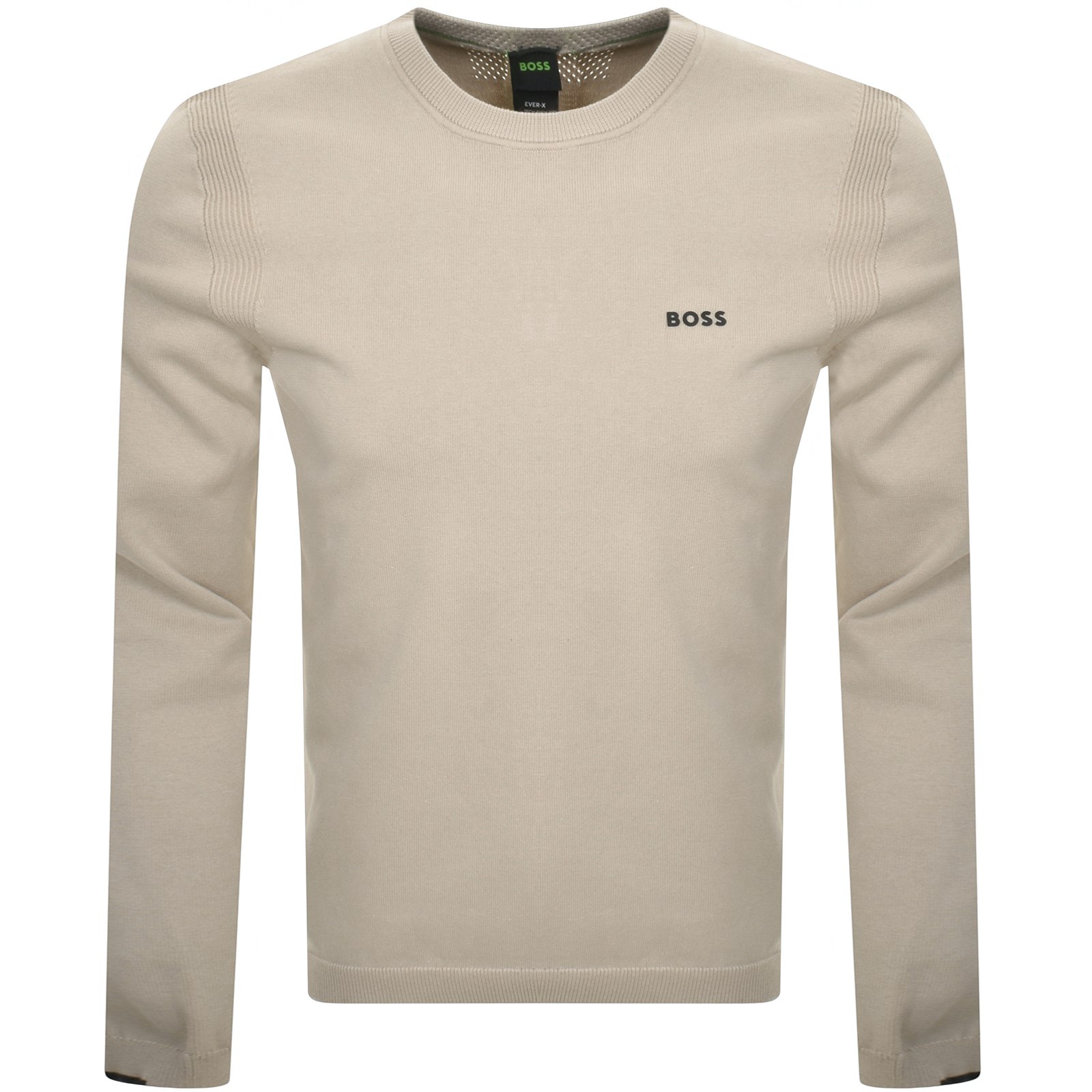 Shop Boss Athleisure Boss Ever X Knit Jumper Beige