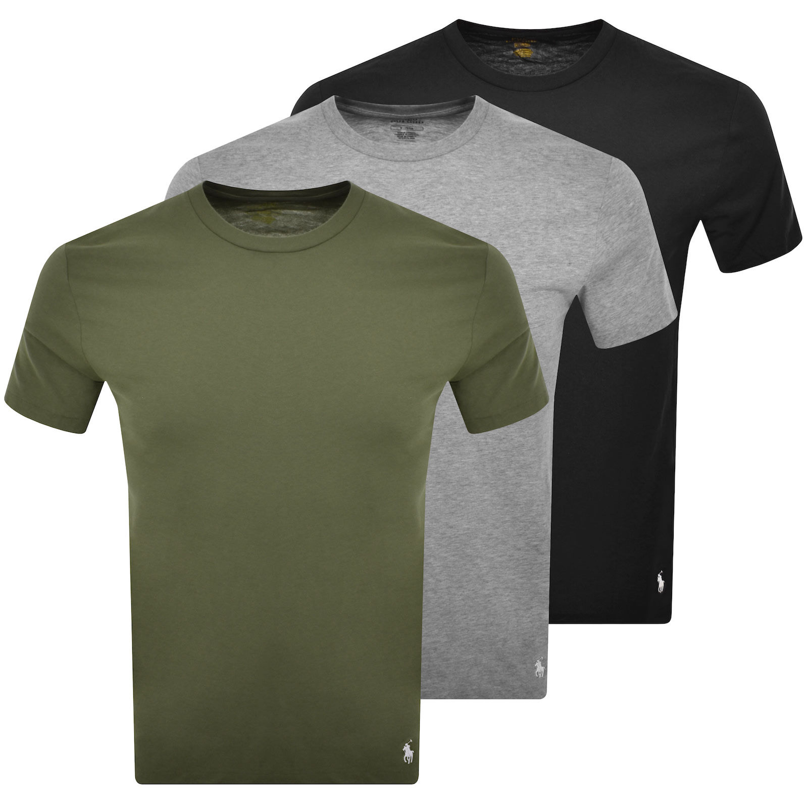 Shop Ralph Lauren 3 Pack Short Sleeve T Shirts In Green