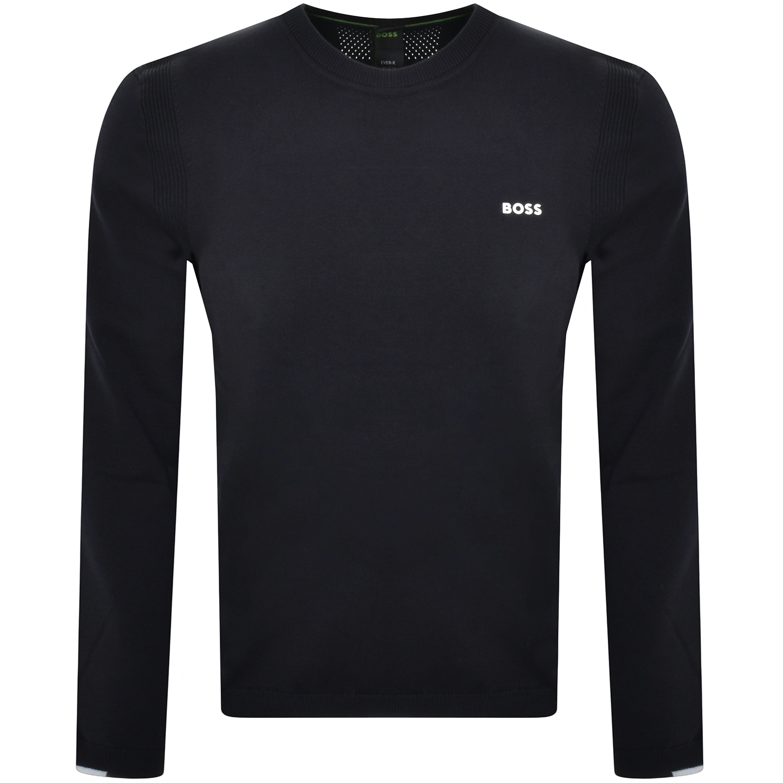 Shop Boss Athleisure Boss Ever X Knit Jumper Navy