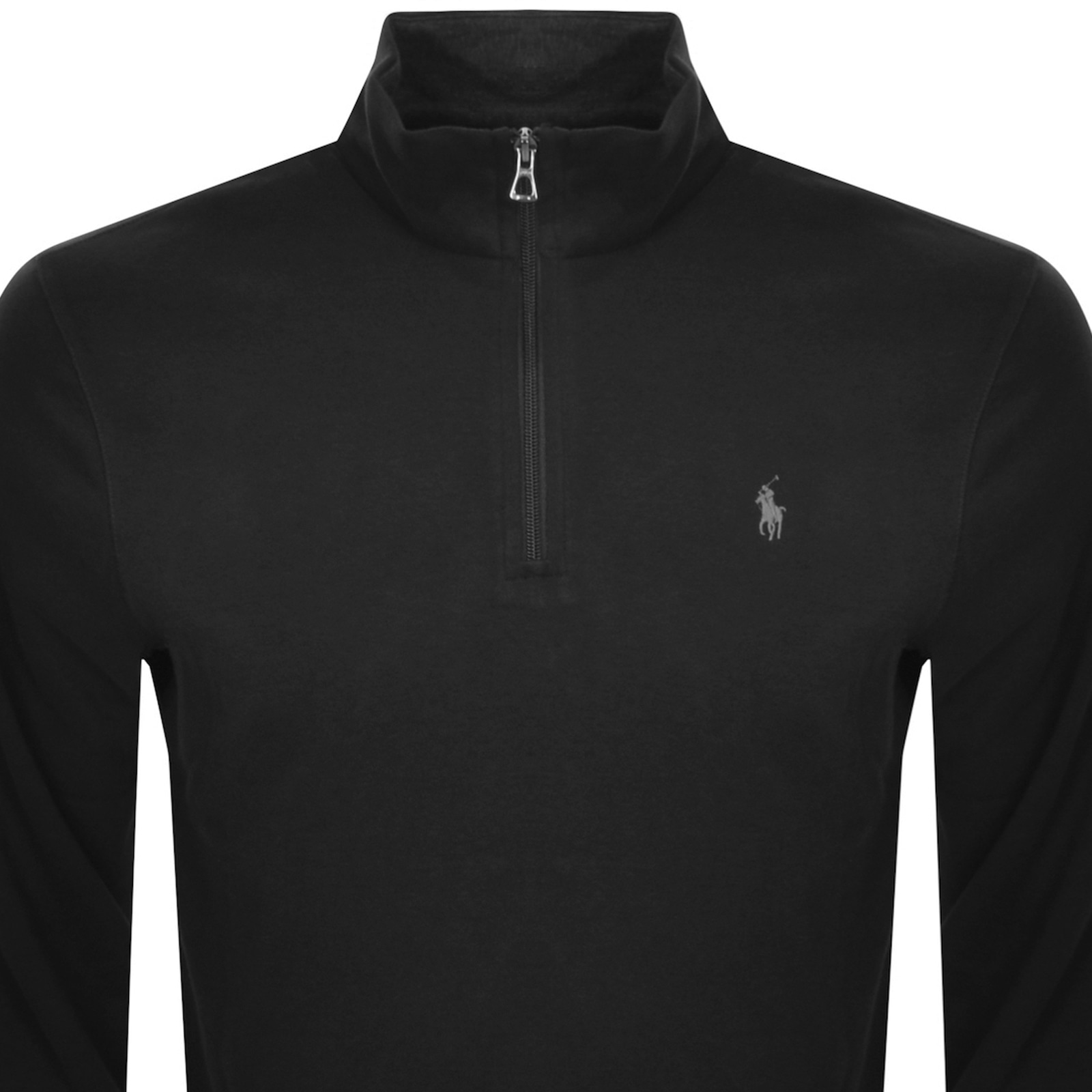 Shop Ralph Lauren Half Zip Sweatshirt Black