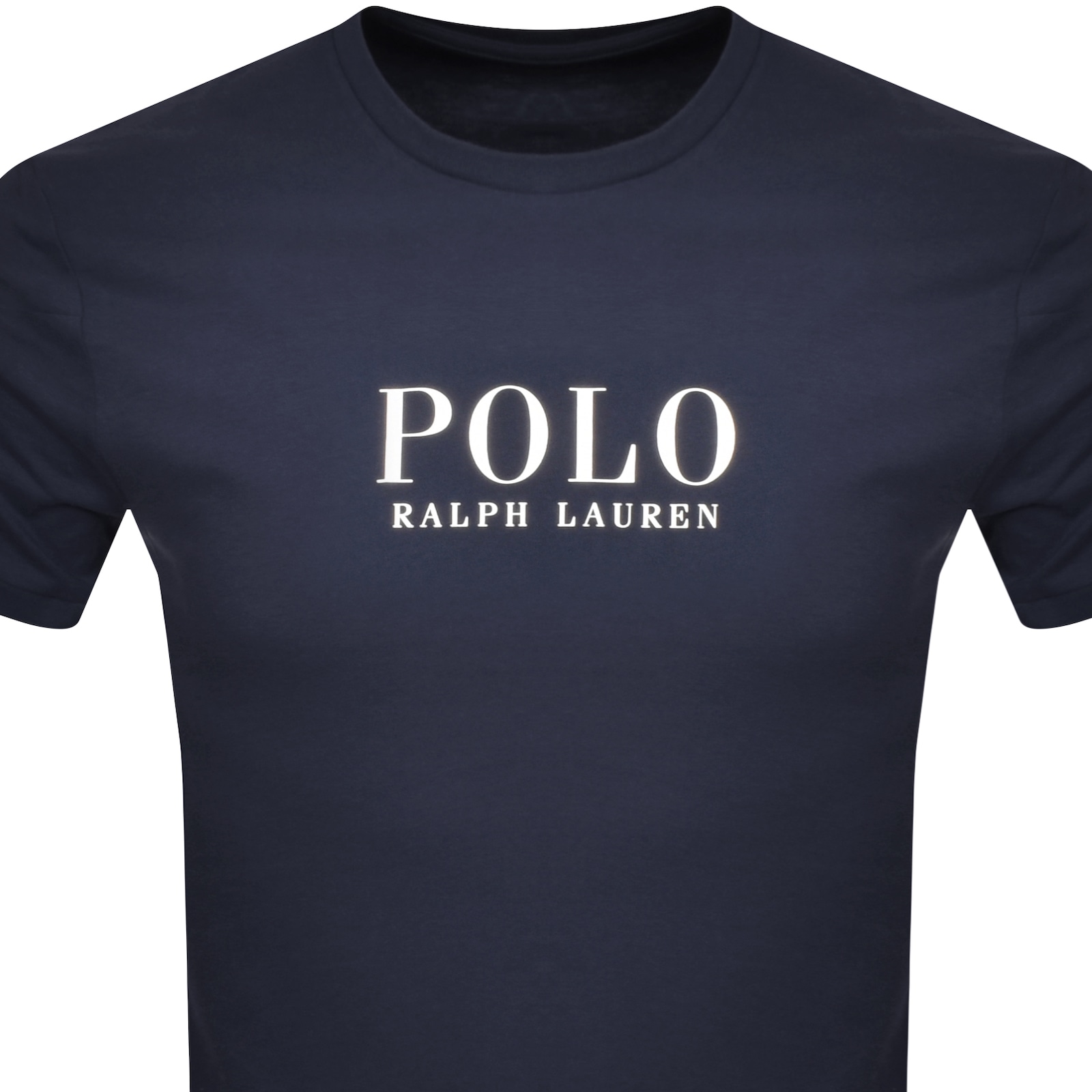 Shop Ralph Lauren Logo Crew Neck T Shirt Navy