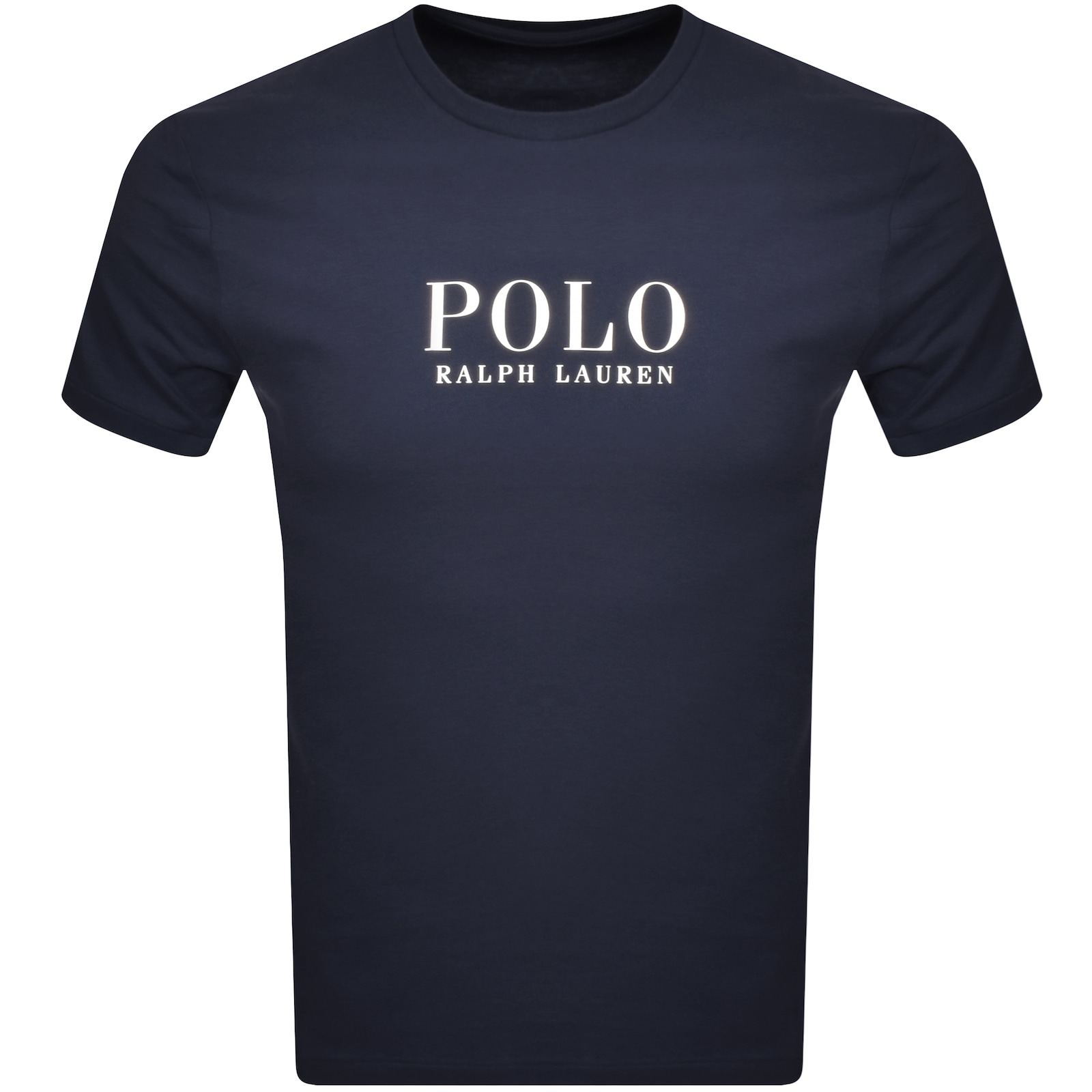 Shop Ralph Lauren Logo Crew Neck T Shirt Navy