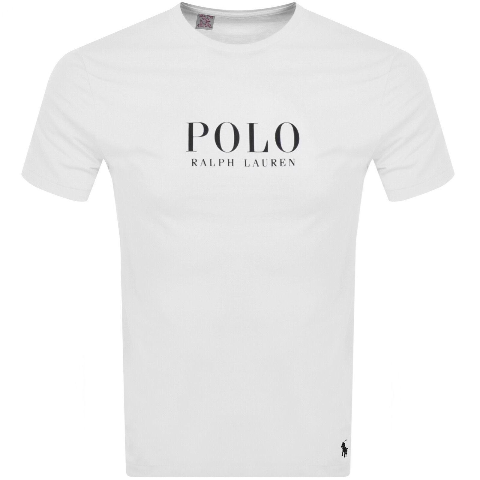 Shop Ralph Lauren Logo Crew Neck T Shirt White