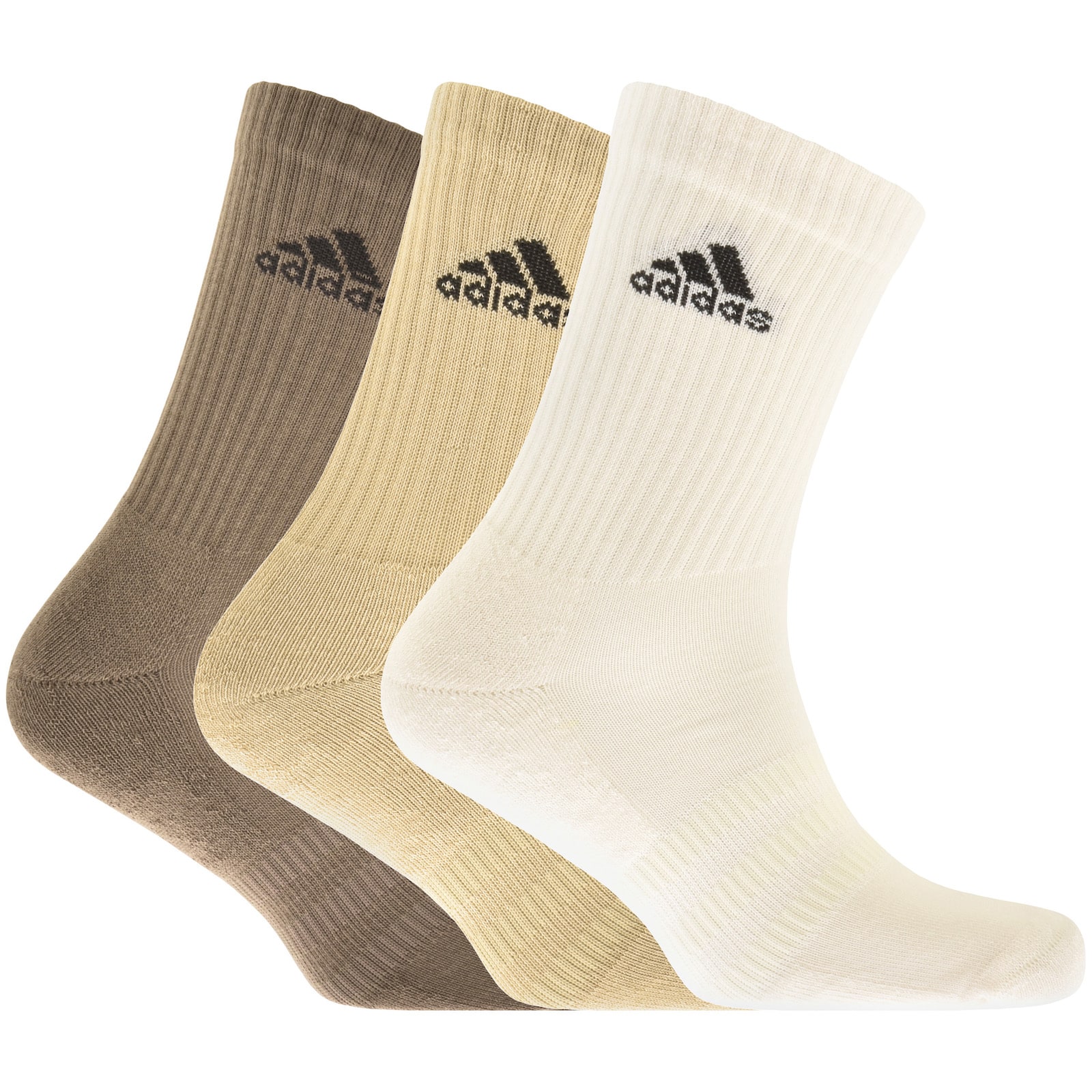 Shop Adidas Originals Adidas 3 Pack Cushioned Crew Socks In White