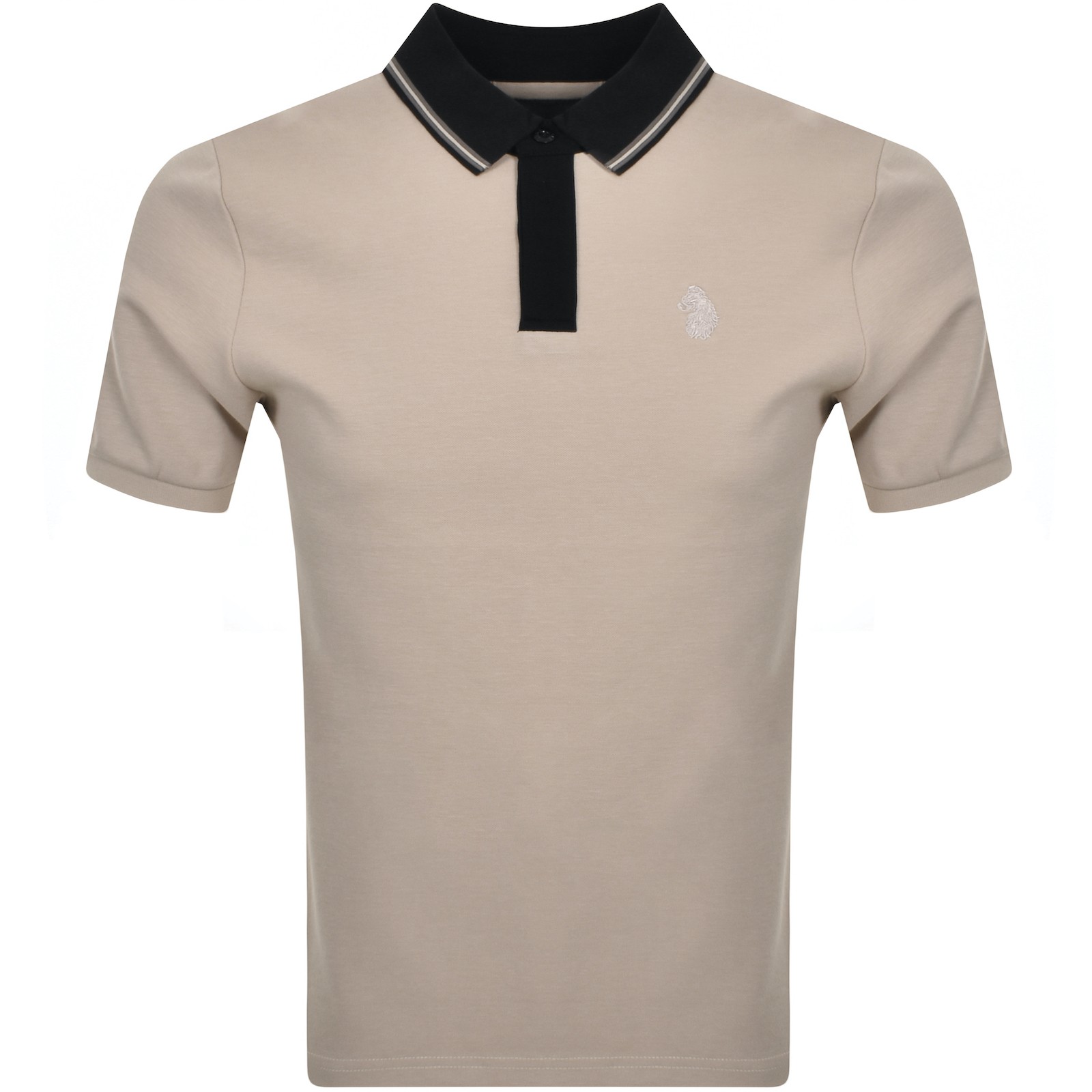 Shop Luke 1977 Leo Polo T Shirt Beige