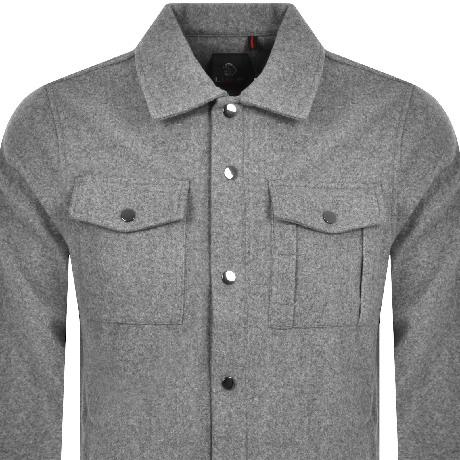 LUKE 1977 LUKE 1977 WARDON OVERSHIRT GREY