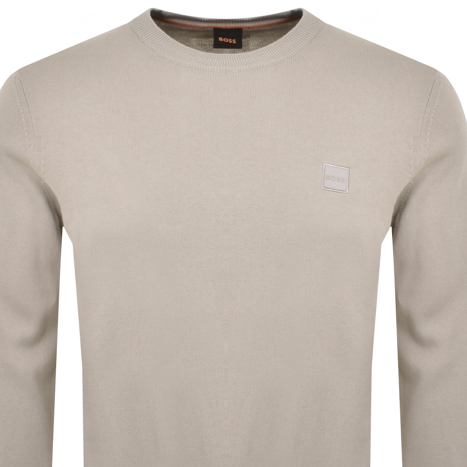 BOSS CASUAL BOSS KANOVANO KNIT JUMPER BEIGE 