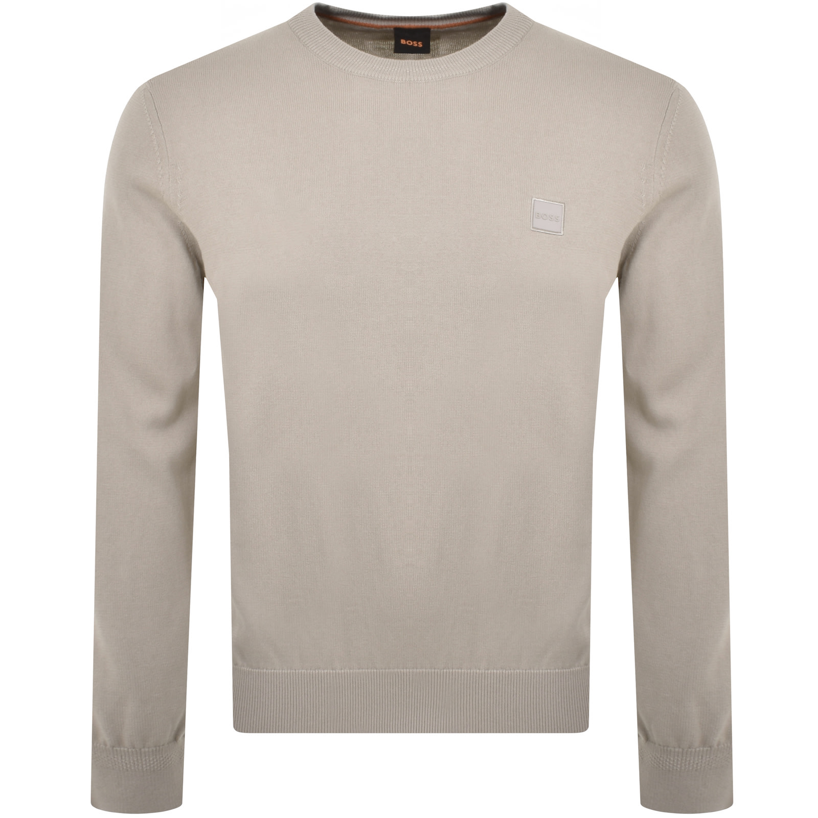 BOSS CASUAL BOSS KANOVANO KNIT JUMPER BEIGE 