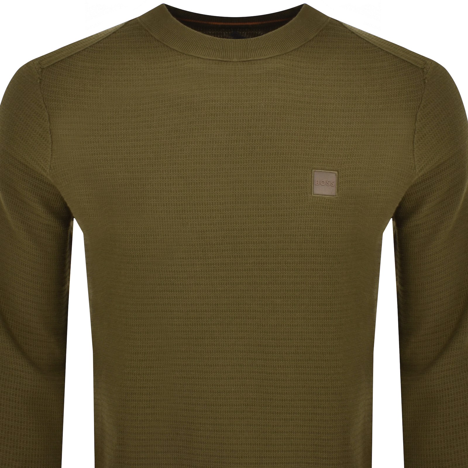 Boss Casual Boss Anion Knit Jumper Green In Green