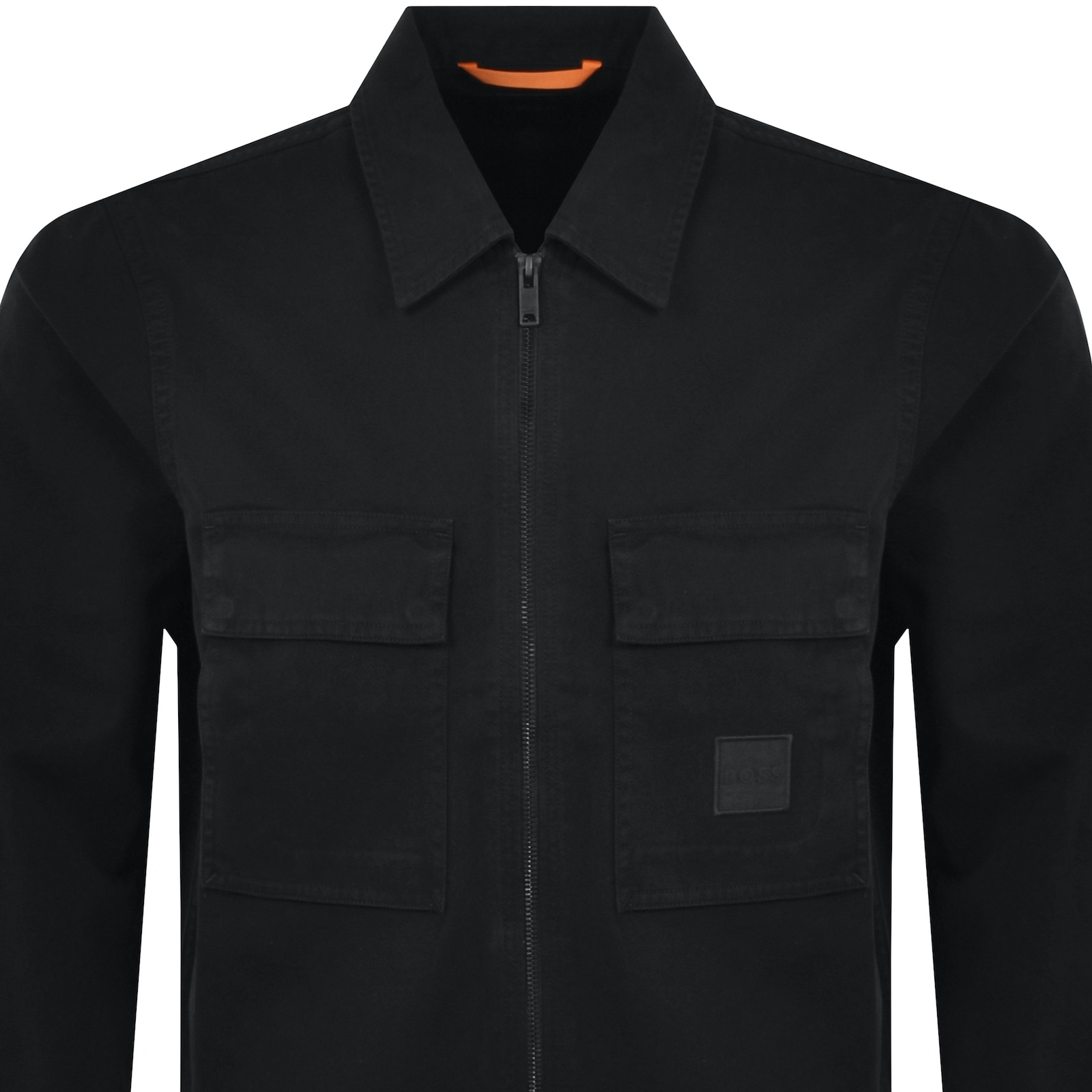 Shop Boss Casual Boss Lovel Full Zip Overshirt Black