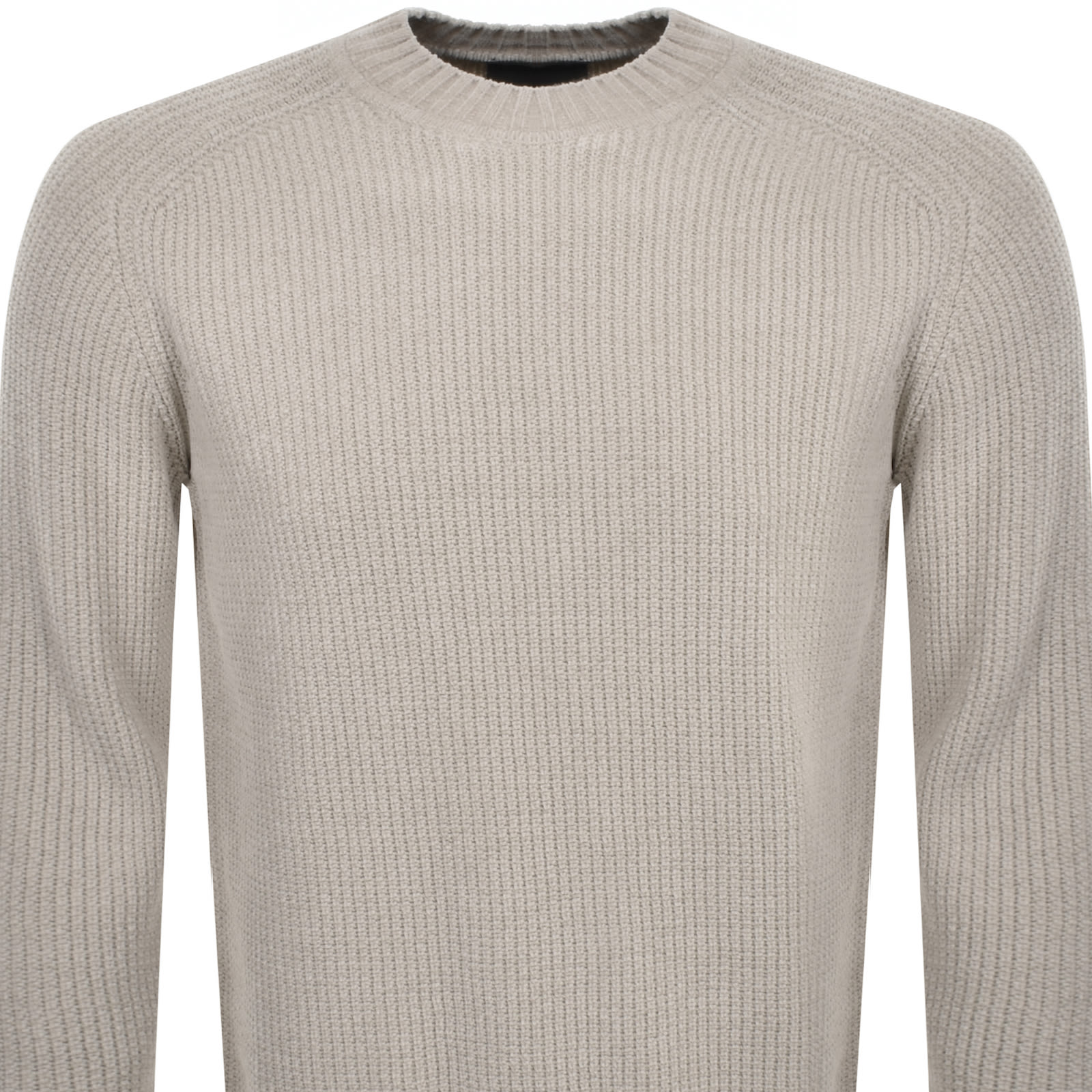 BOSS CASUAL BOSS AMARSON KNIT JUMPER BEIGE 