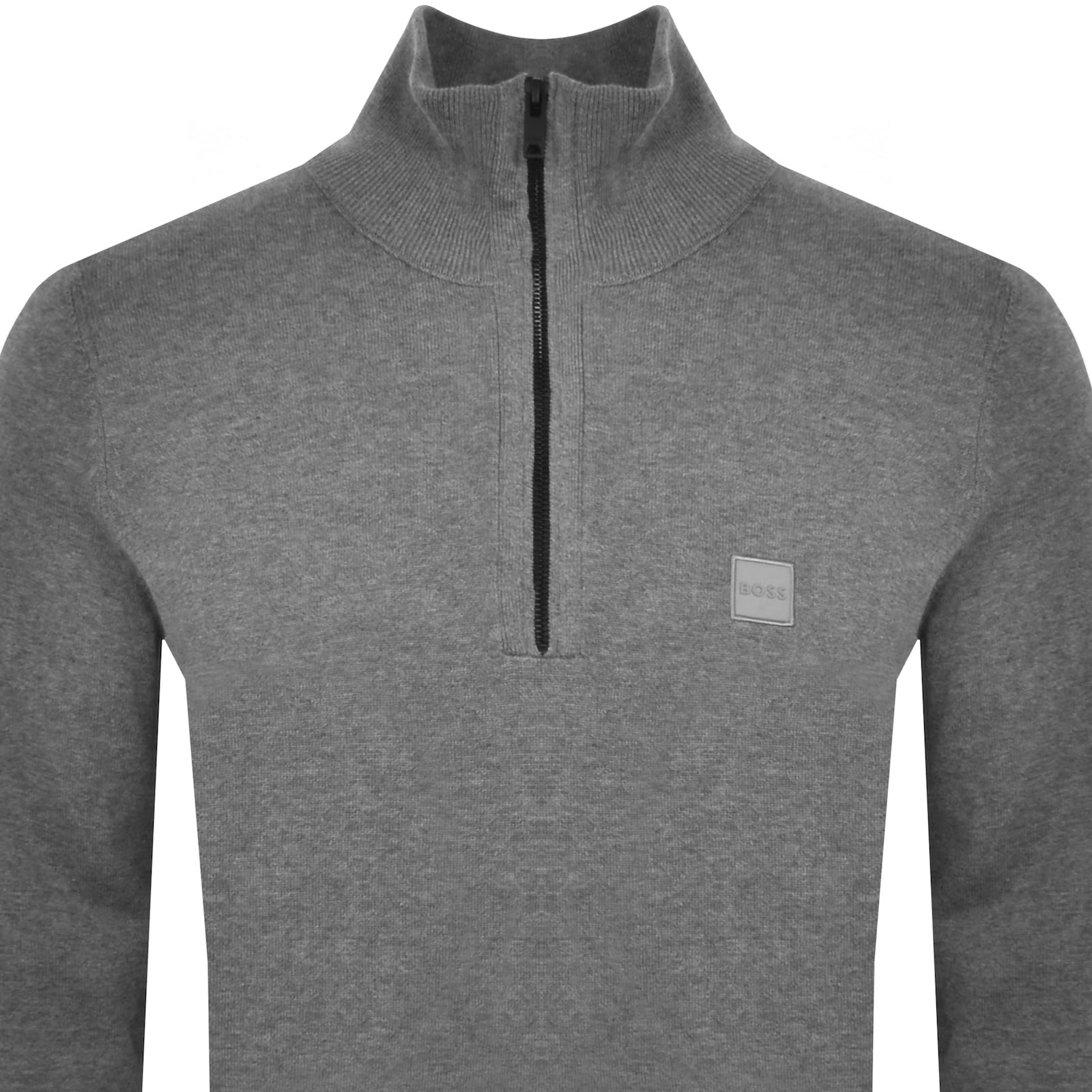 Shop Boss Casual Boss Kanobix Quarter Zip Jumper Grey