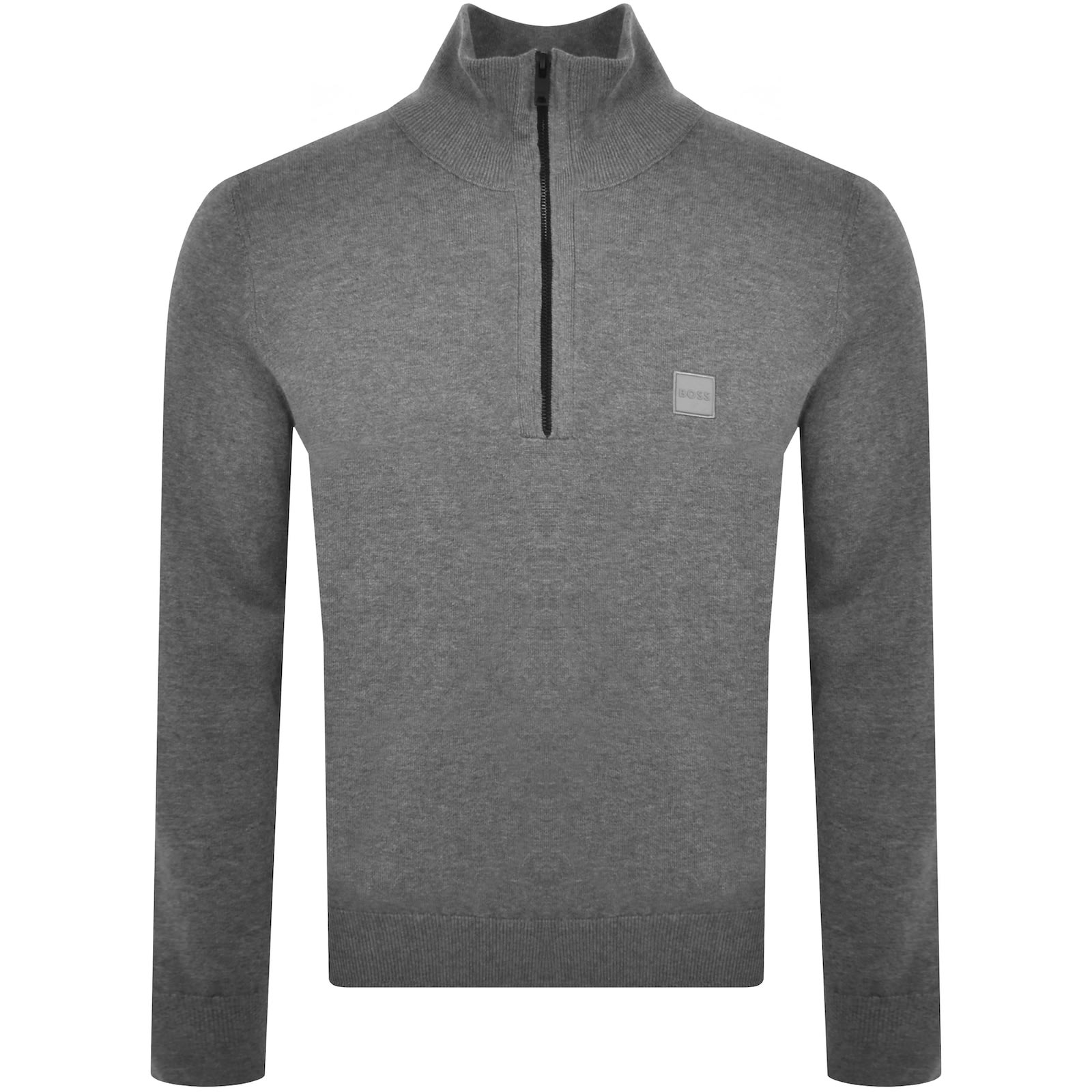 Shop Boss Casual Boss Kanobix Quarter Zip Jumper Grey