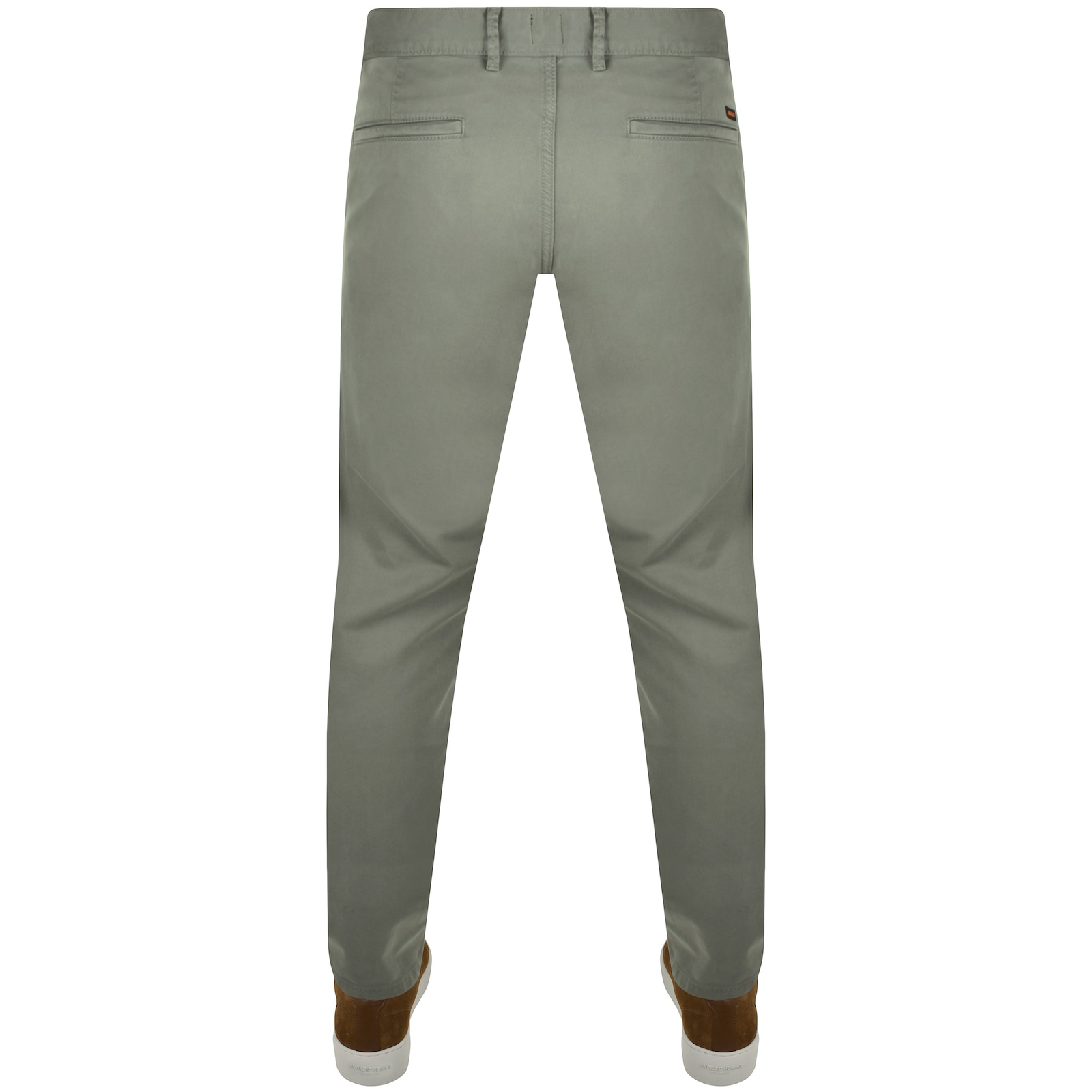 Shop Boss Casual Boss Chino Slim Fit Chinos Grey