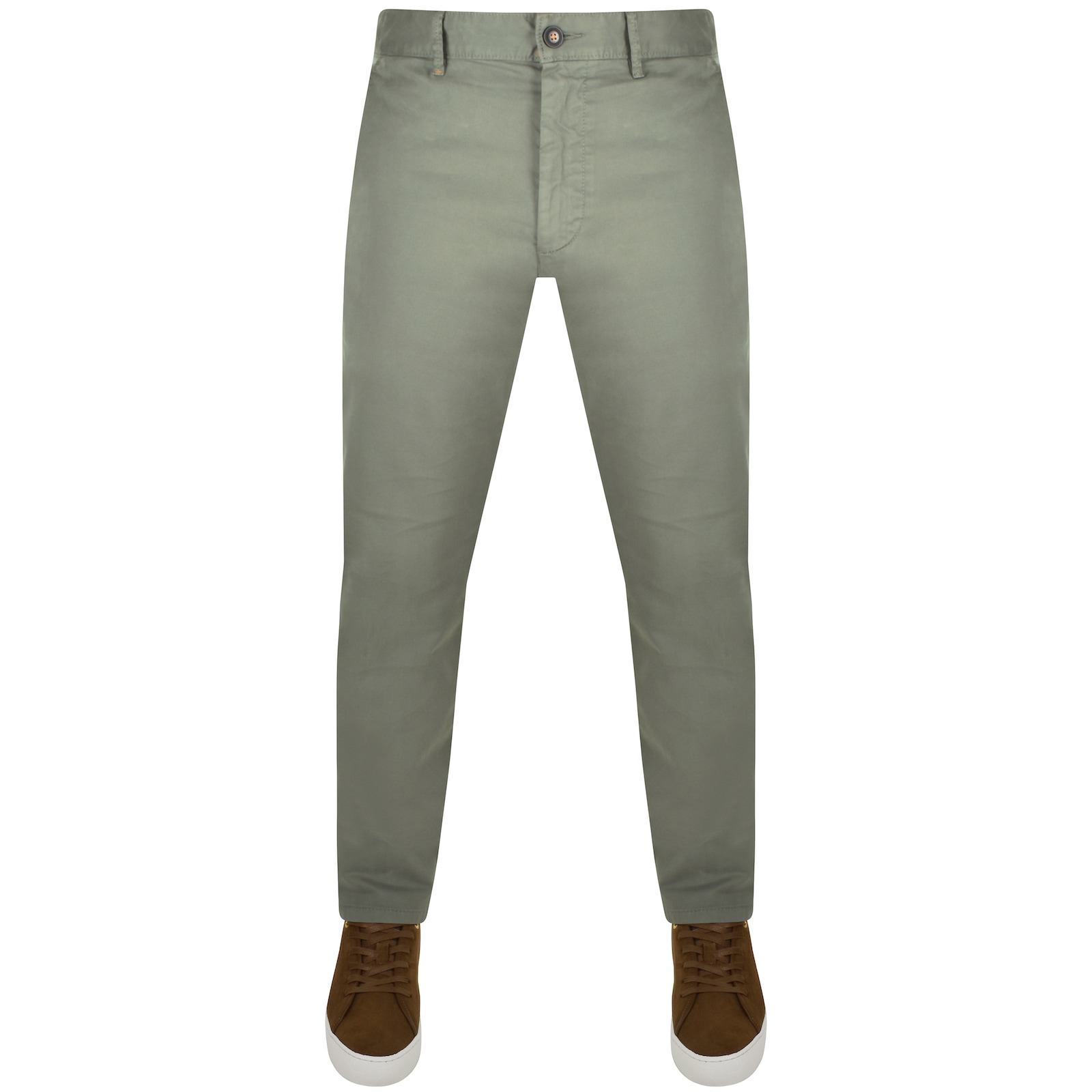 Shop Boss Casual Boss Chino Slim Fit Chinos Grey