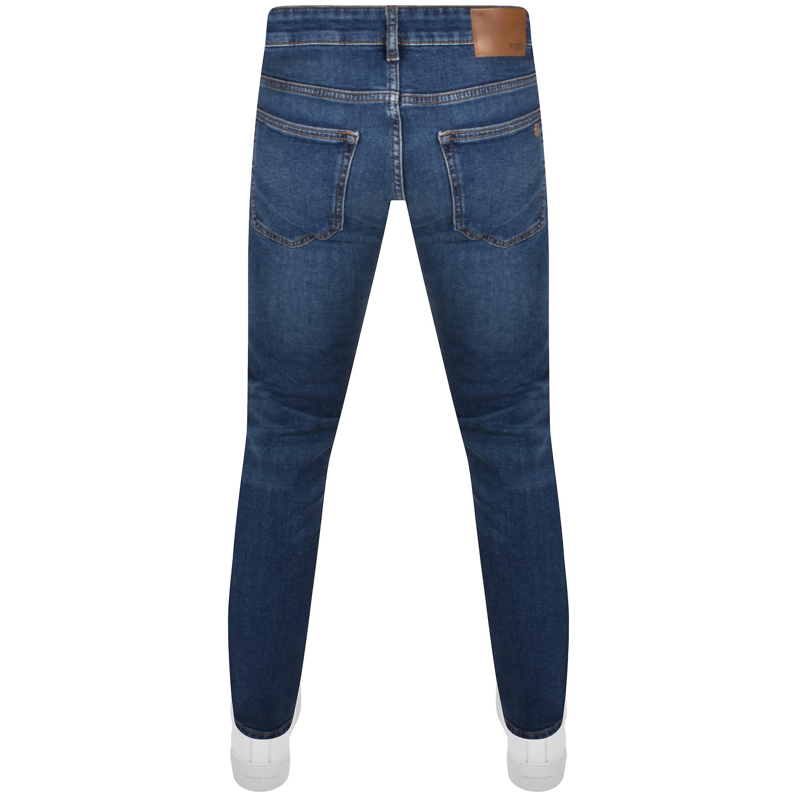 Shop Boss Casual Boss Delaware Slim Fit Jeans Mid Wash Blue