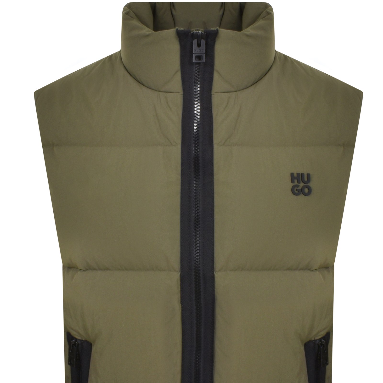 Shop Hugo Birontino 2441 Padded Gilet Green